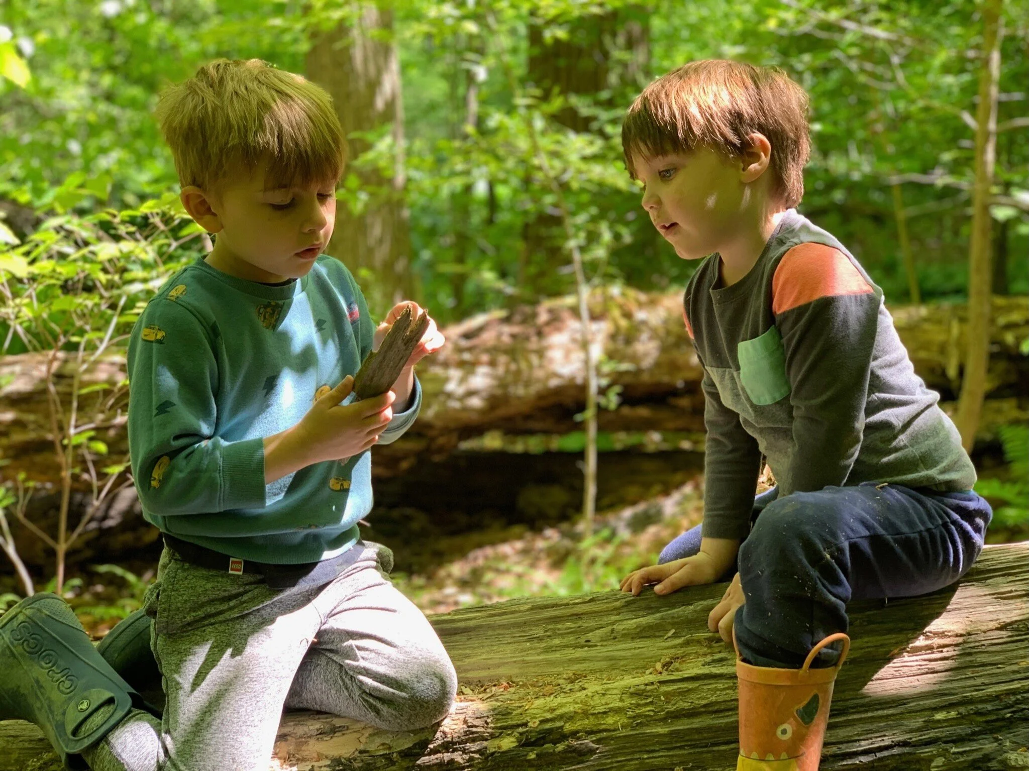Building friendships through shared discoveries at The Children's Burrow. ☀️