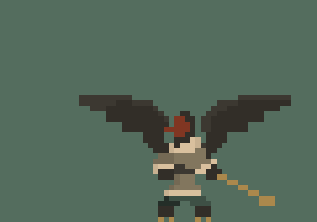 Mizuho's spirit tengu attacking with its spirit strike.