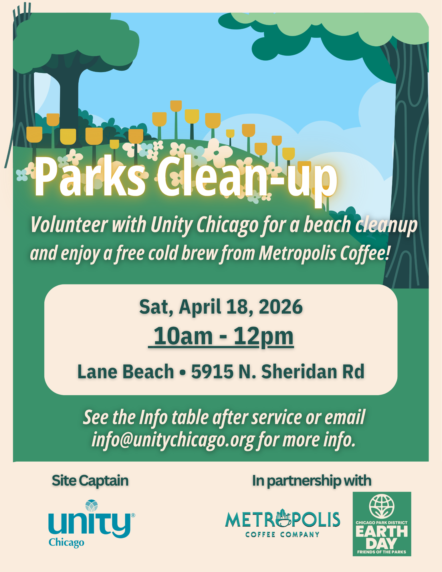 Earth Month Parks Clean-up