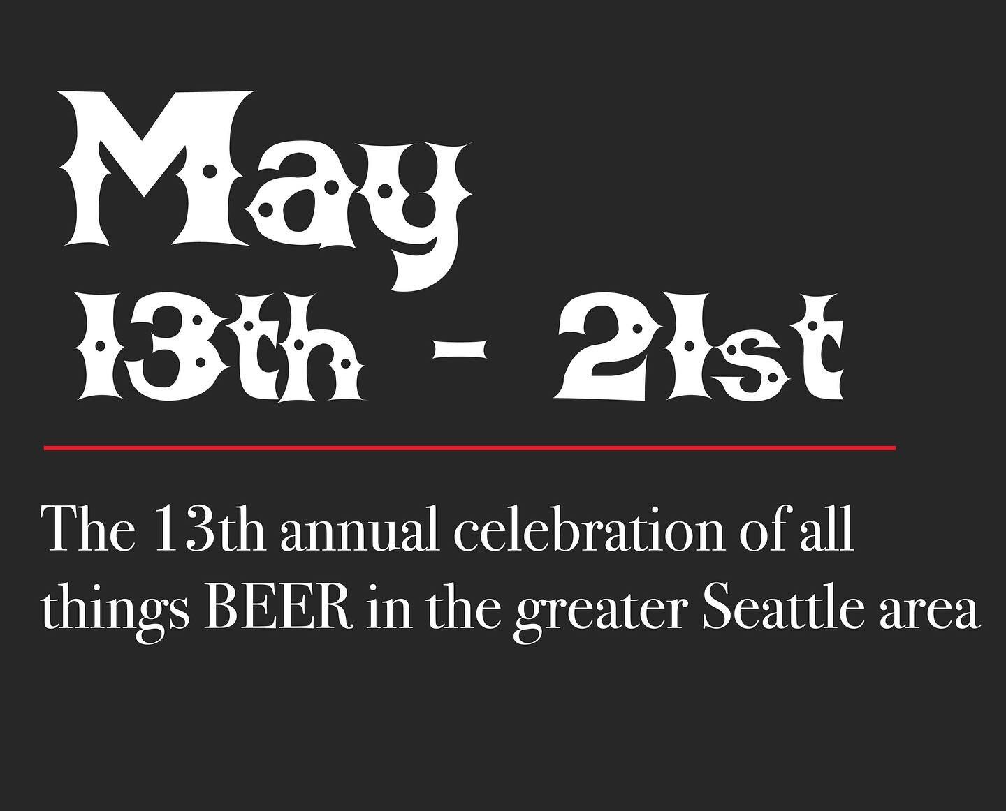 The 13th annual Seattle Beer Week is nearly upon us! Check out the events calendar and plan your week now!

#wabeer #seattle #whattodoinseattle #craftbeer #independentcraftbeer #seattlebeerscene #seattlebeer #seattlebeerweek #sbw13