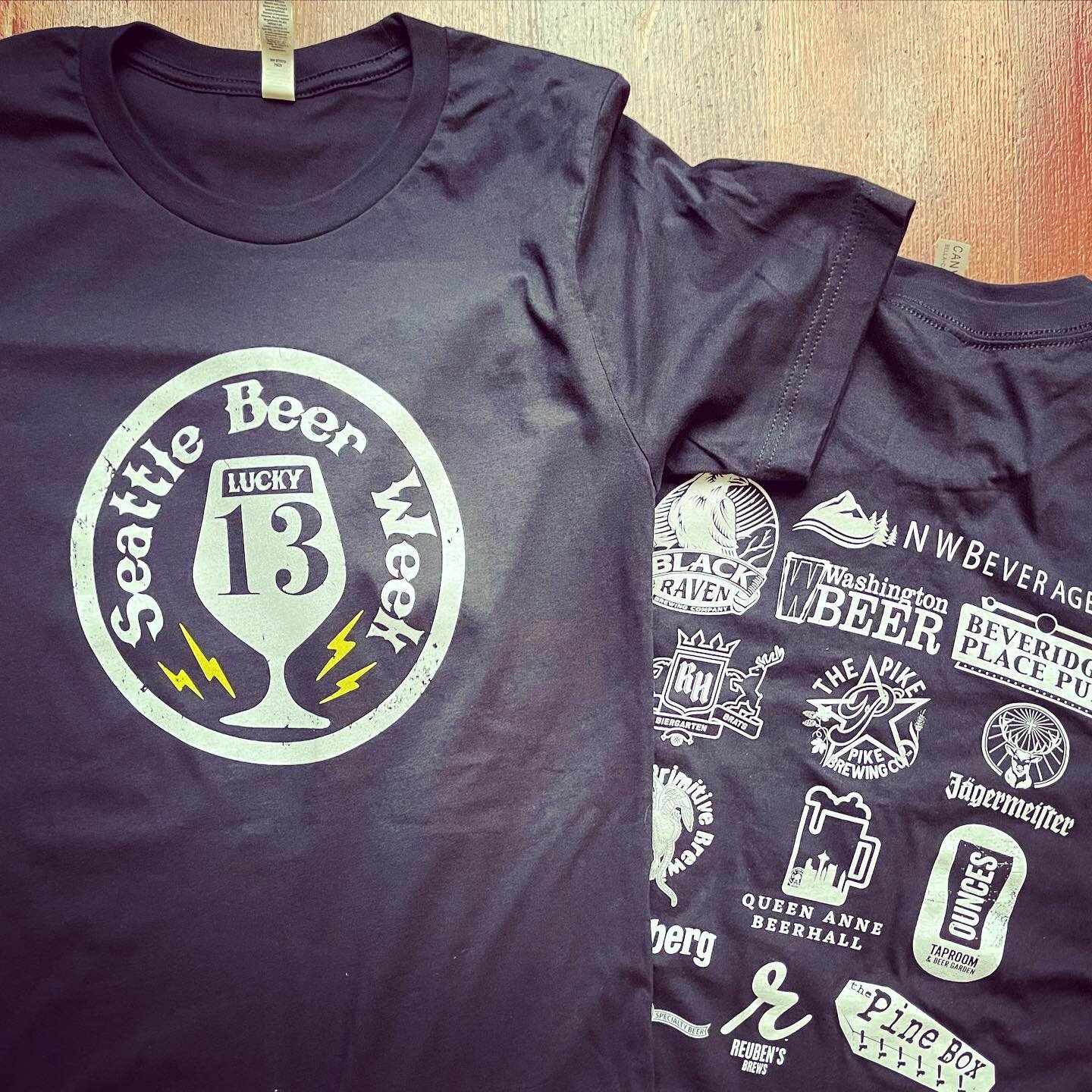 Official SBW13 shirts have landed and are heading out to sponsors this week. Grab your own this Friday at @queenannebeerhall for the kick off event. 
If you can&rsquo;t wait until Friday head to the @pine_box between ow and then for first dibs on shi
