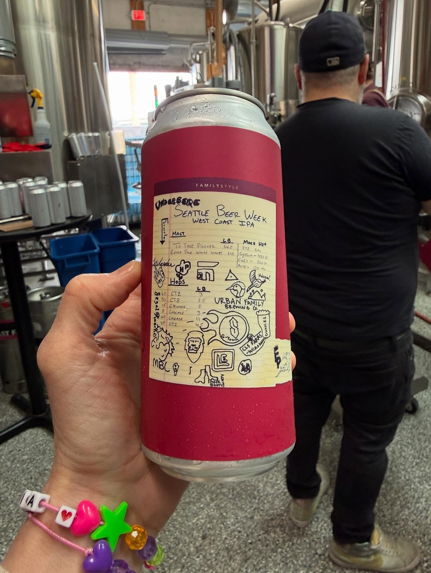 Seattle Beer Week Family Style West Coart IPA is in the can! Contact @fastfashionbeer to get your cans or draft!

Official release party is at their Sodo taproom this Thursday at 5pm! Come celebrate the kick off of Seattle beer week 2026! 

#wabeer #