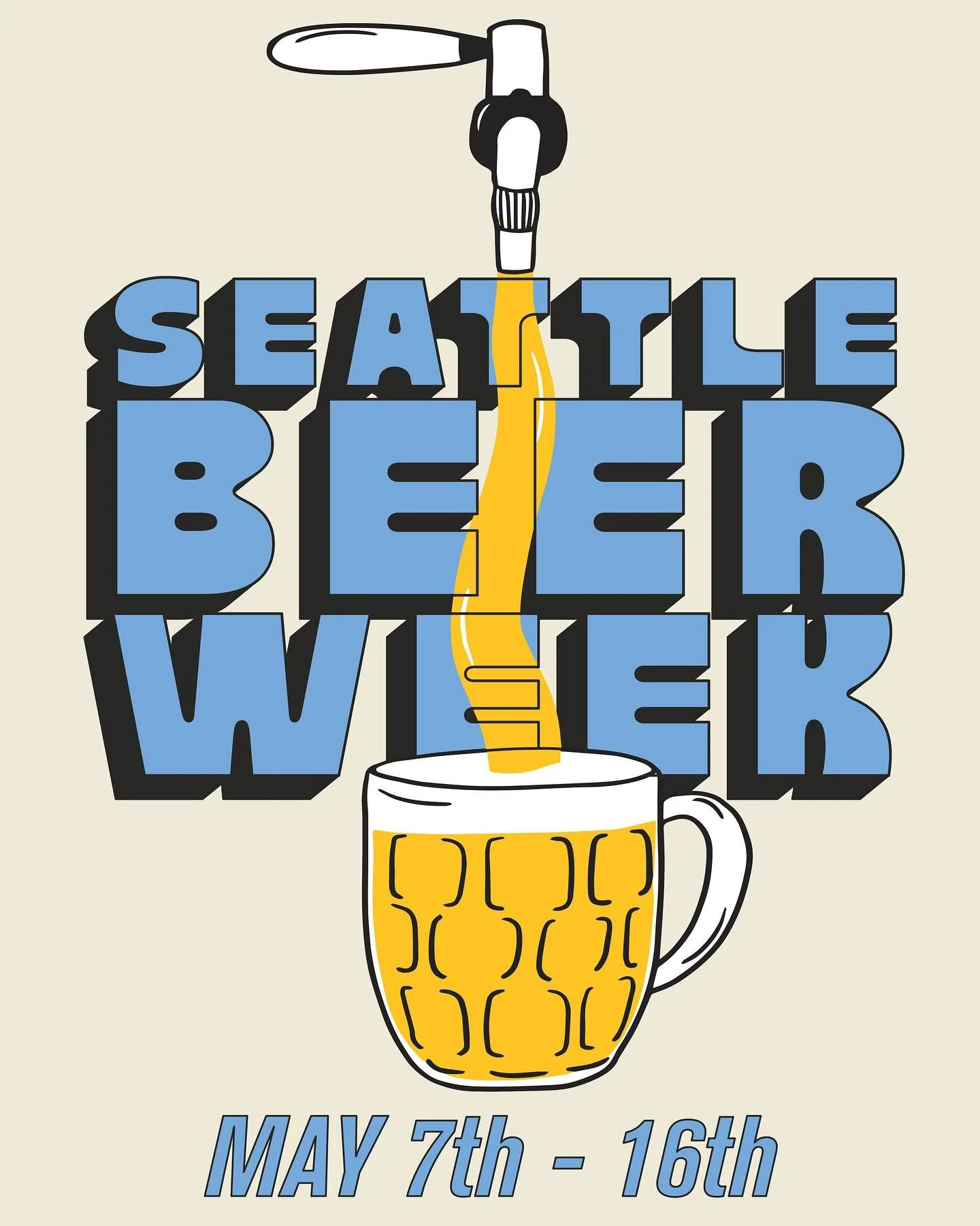 Join us today for the ceremonial Kick off to the 2026 Seattle Beer Week. Get to @fastfashionbeer Sodo by 6pm so you don&rsquo;t miss the  proclamation . 

The revelry begins after that and lasts until May 16th. 

#seattlebeerweek #wabeer #beerweek