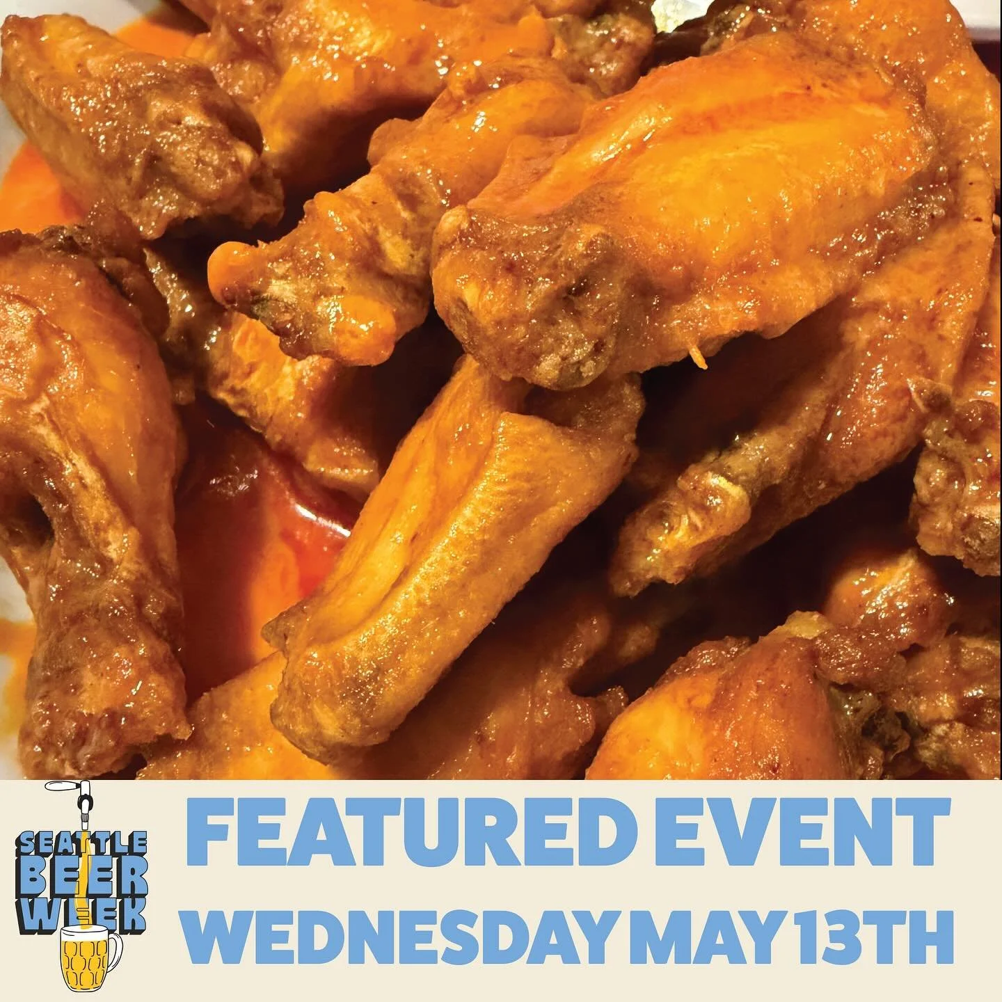 Today&rsquo;s featured event is the 3rd Annual Brewers Wing Competition at @thehallseattle in Queen Anne. 10 breweries compete for the best wing sauce. 

For a complete list of events check out or website at 
www.SeattleBeerWeek.com

#seattle #seattl