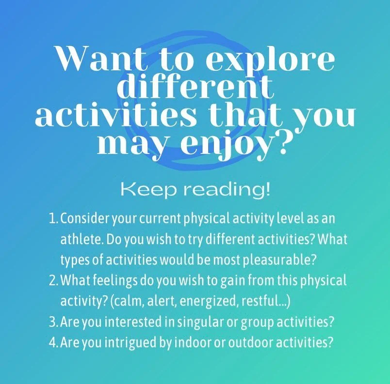 Movement can come in so many shapes and forms! Sports is one of them that we LOVE, but sometimes it&rsquo;s good to get out of our comfort zones and try something new ☺️