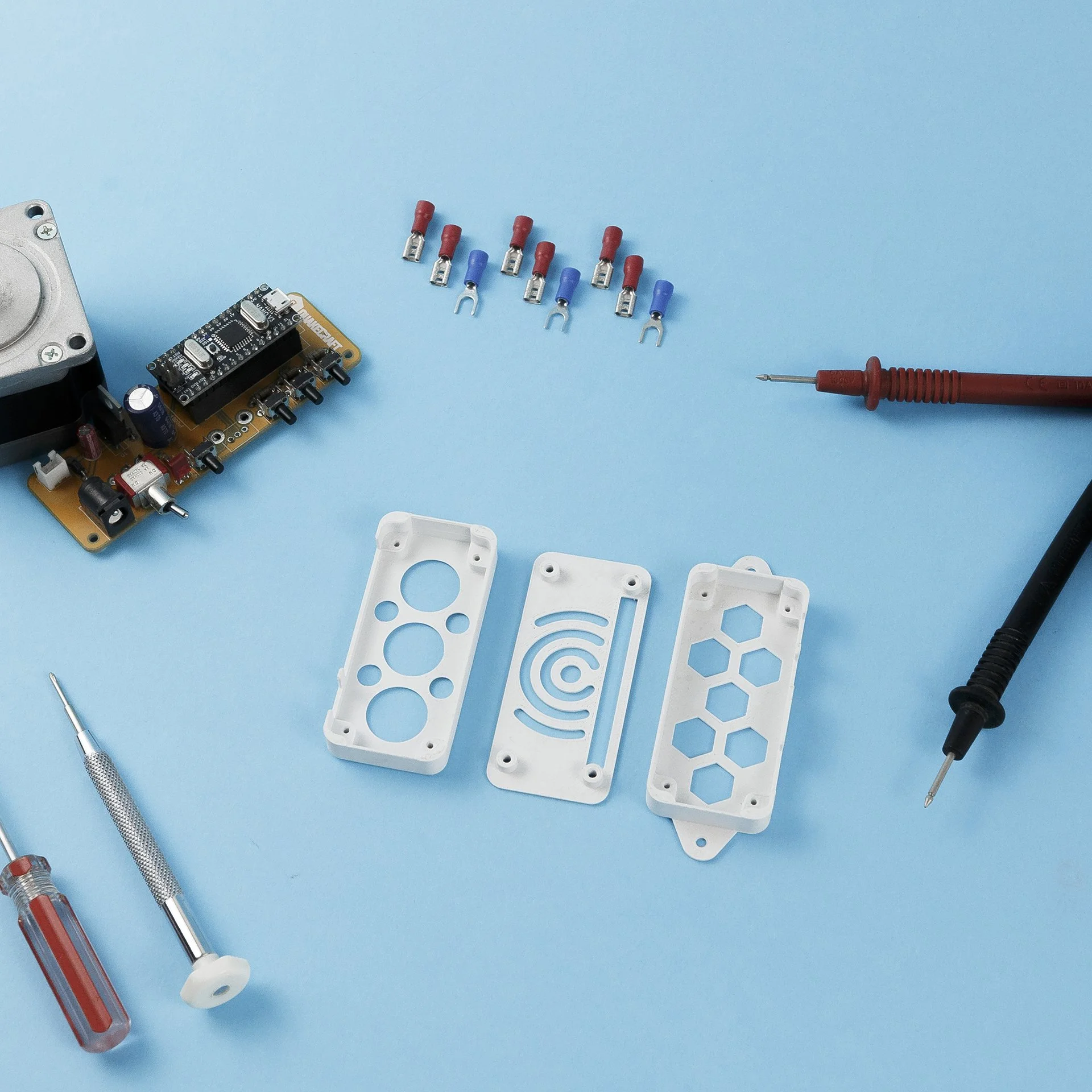 3D printed electronic enclosure.