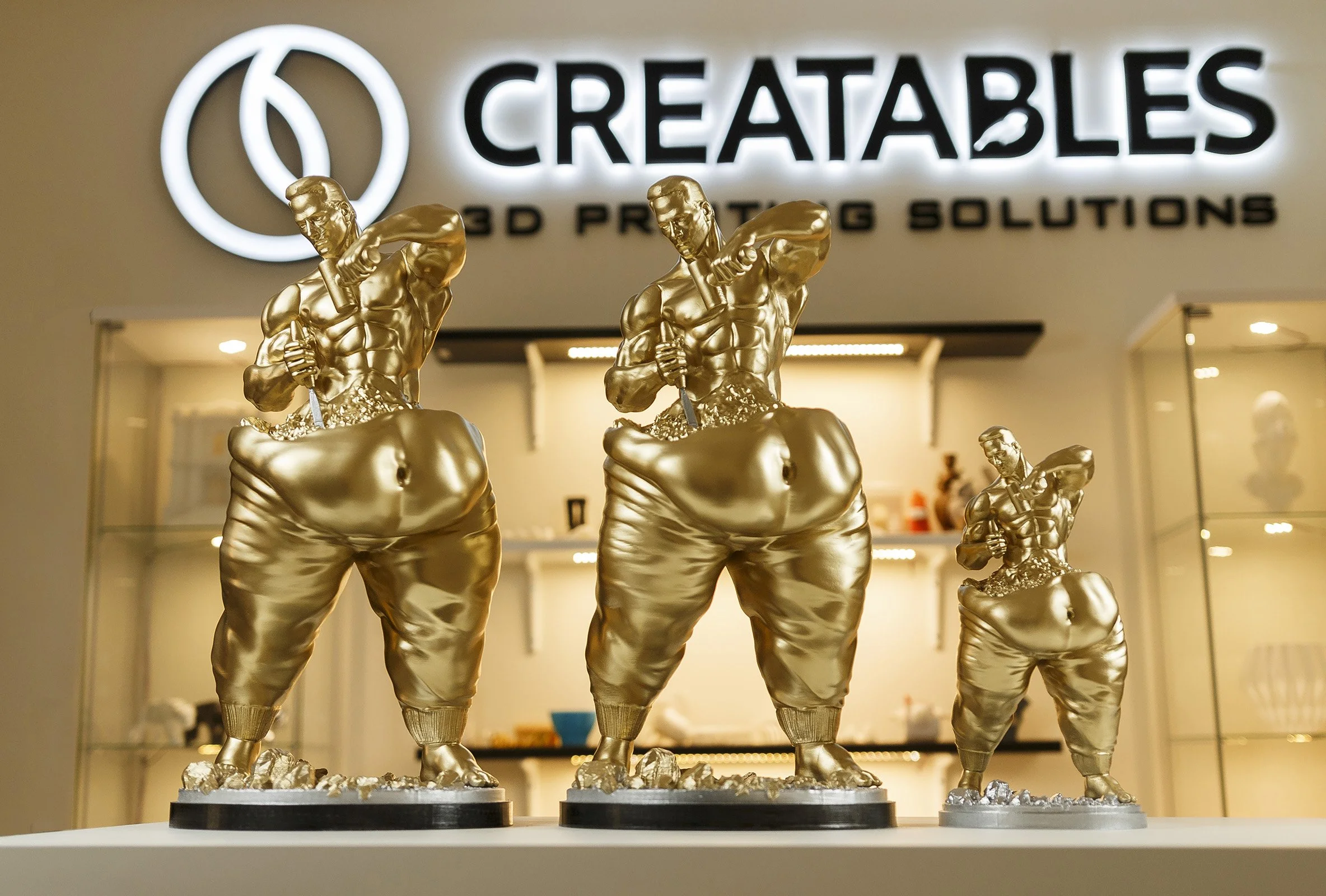 3D printed sculpture trophy by Creatables3D in Egypt.