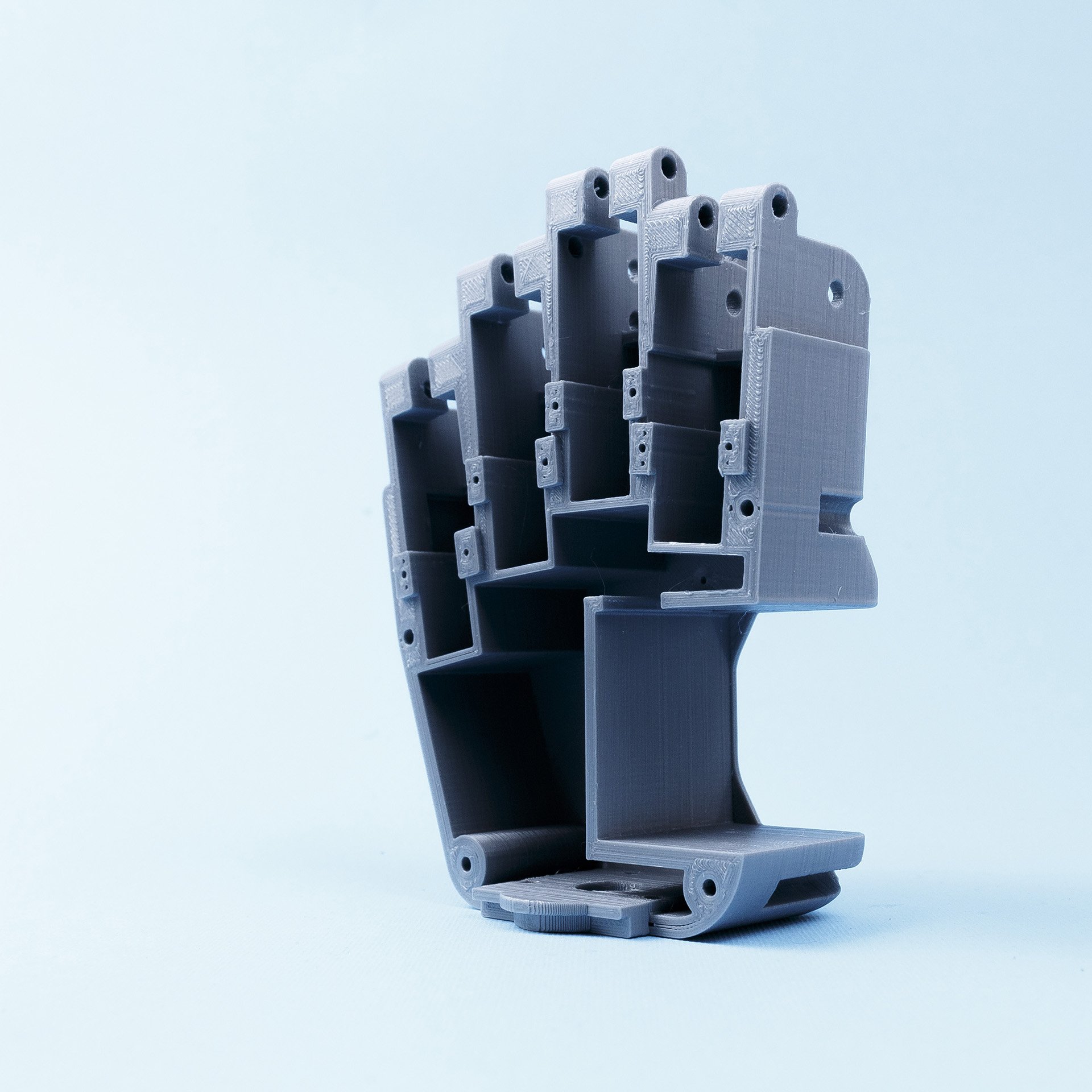 3D printed robotic parts.