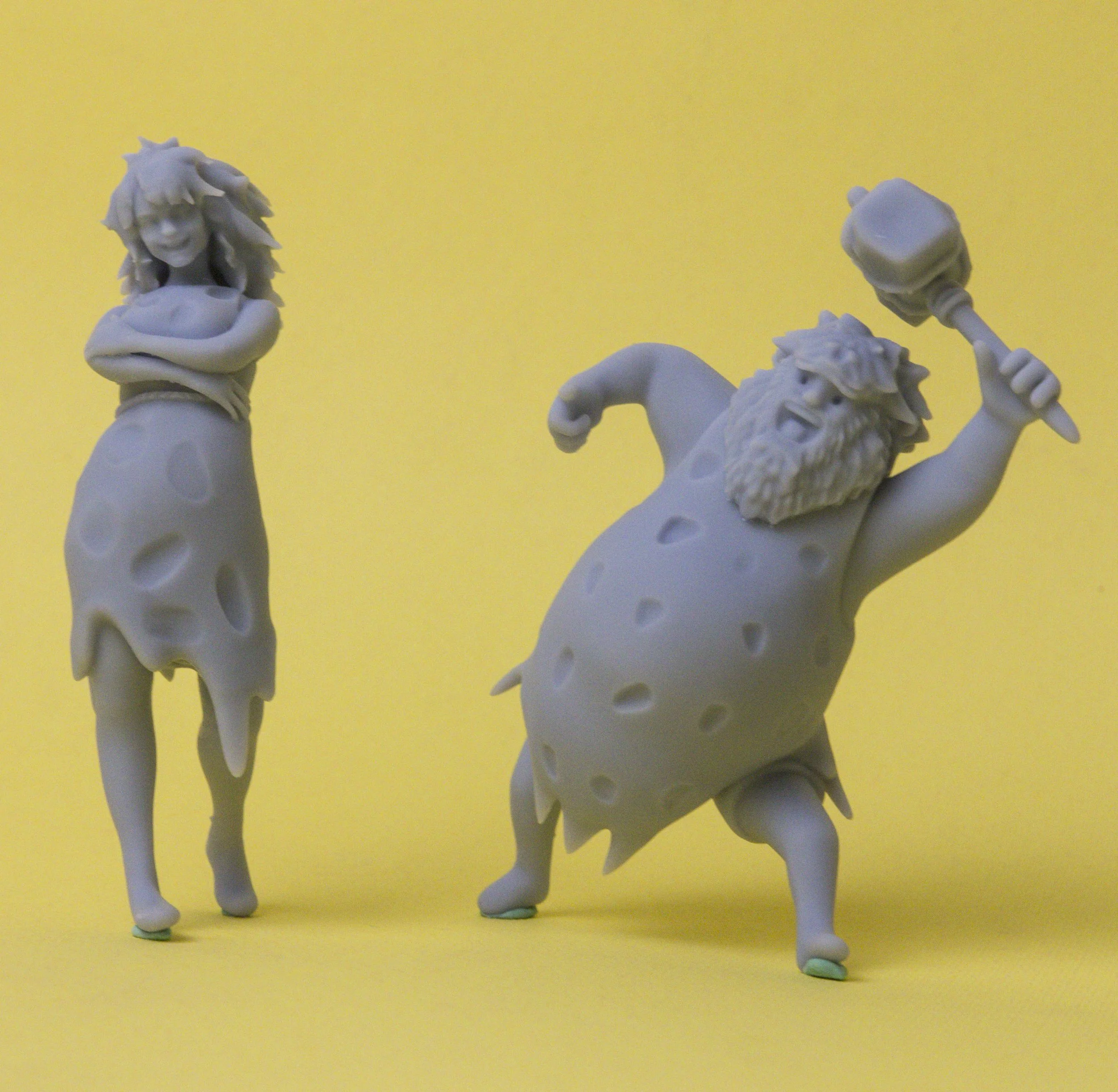 3D printed detailed cartoon characters 
