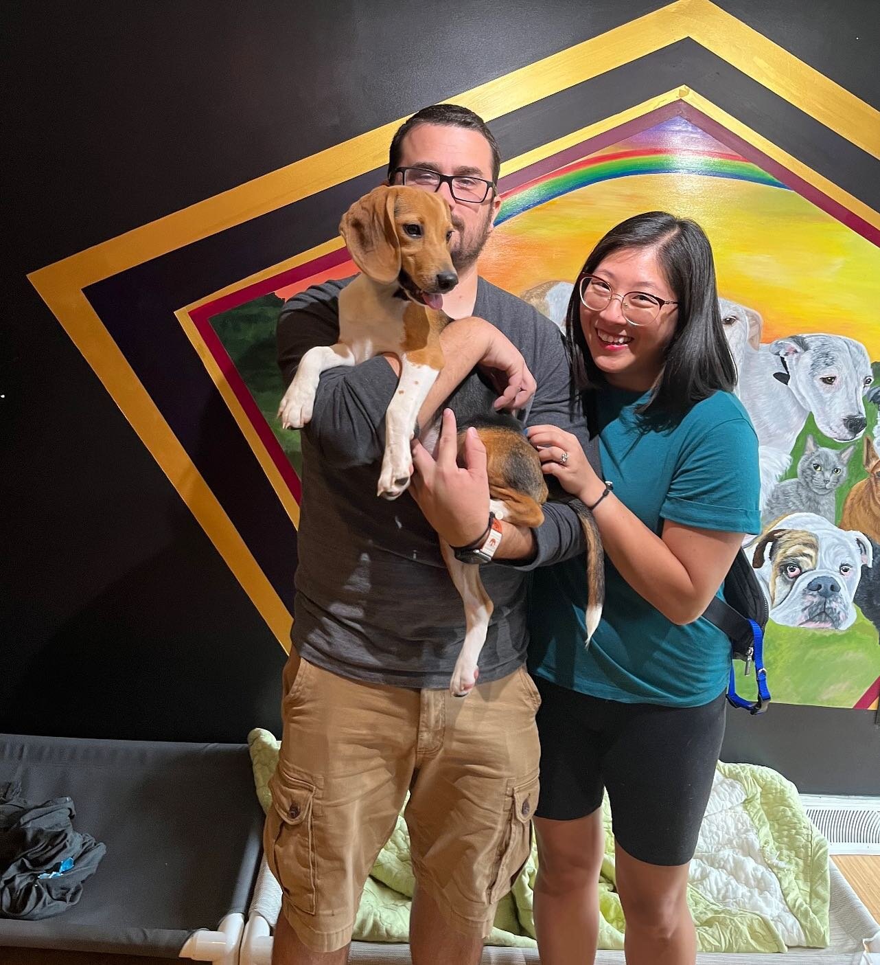 May the force be with you!!! Everyone say congratulations to Luke Barkwalker with his new forever family @trozetar &amp; @hong_rozetar !! 🥰🌈✨ 

The force is strong &amp; we just couldn&rsquo;t be happier for all of you! 

Love,
The Heart of Glass F