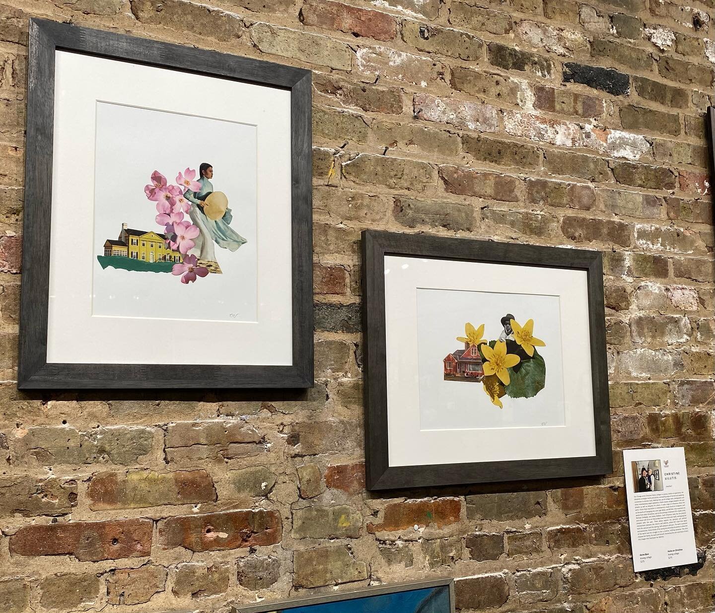 My two works, &ldquo;Home Base&rdquo; and &ldquo;Home for Christmas,&rdquo; up at the Fulton Street Collective for the ongoing group show &ldquo;Faces of Fulton.&rdquo; So grateful for the opportunity to show my art and be included among such talente
