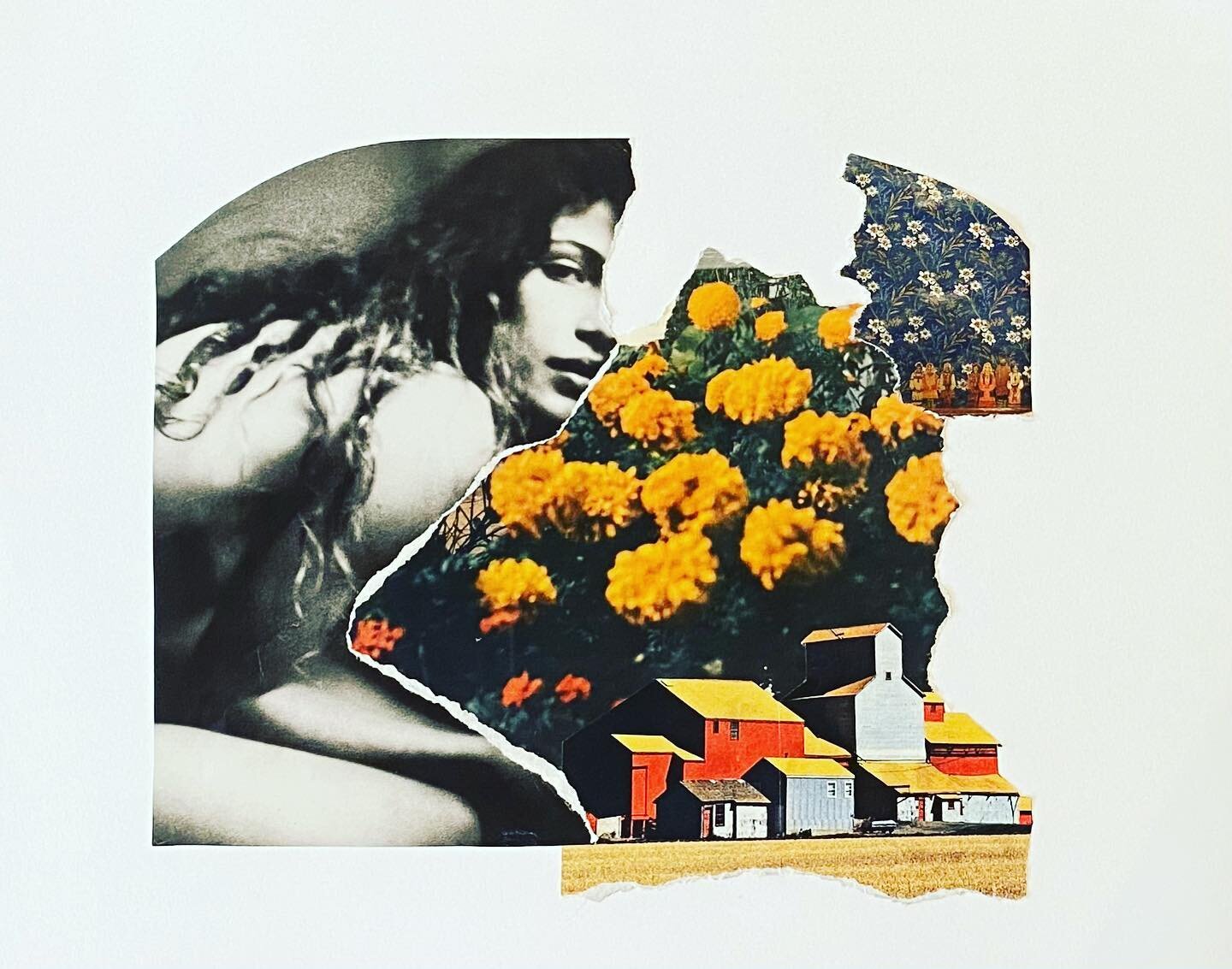 Heartland Gestures, handcut analog collage, 14x17&rdquo;, 2023. $200 USD.

Playing with lines - both cut and torn - and with colors - the grand continuum of these. I&rsquo;m not sure how I did with this one, but the final work I&rsquo;ve created send