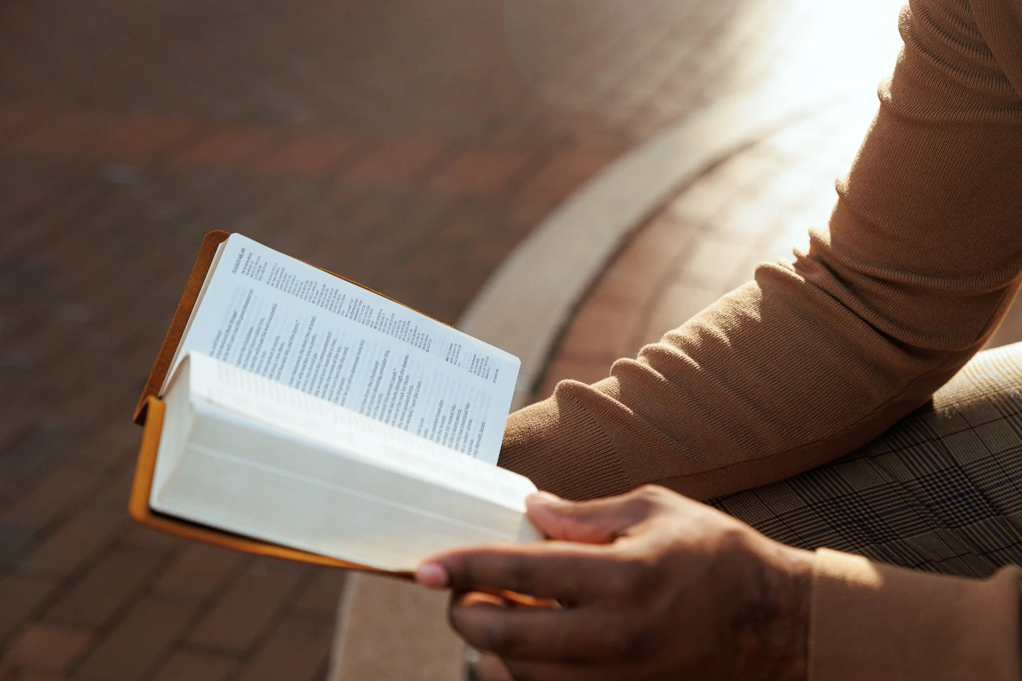 NASB Clarion Reference Leather Bible by Scriptura