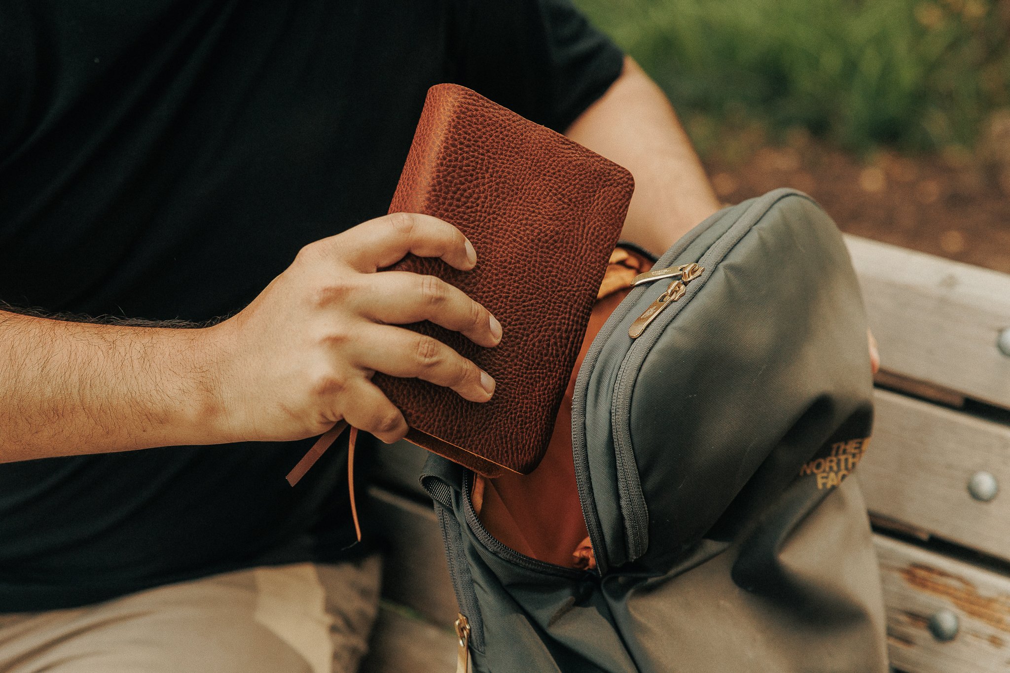 NIV Large Print Compact Leather Bible by Scriptura