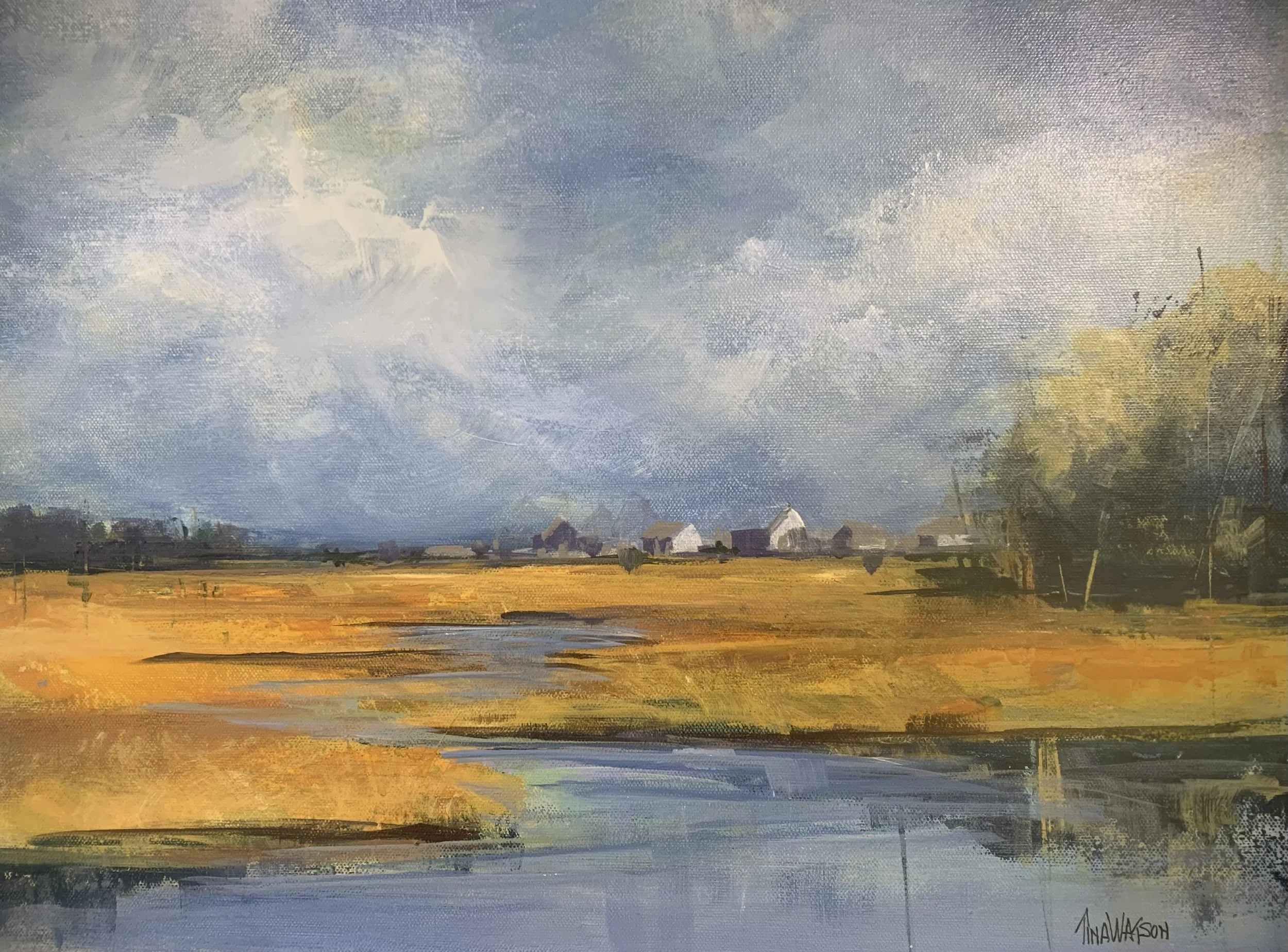 View to Minot Beach 20"x20" $500