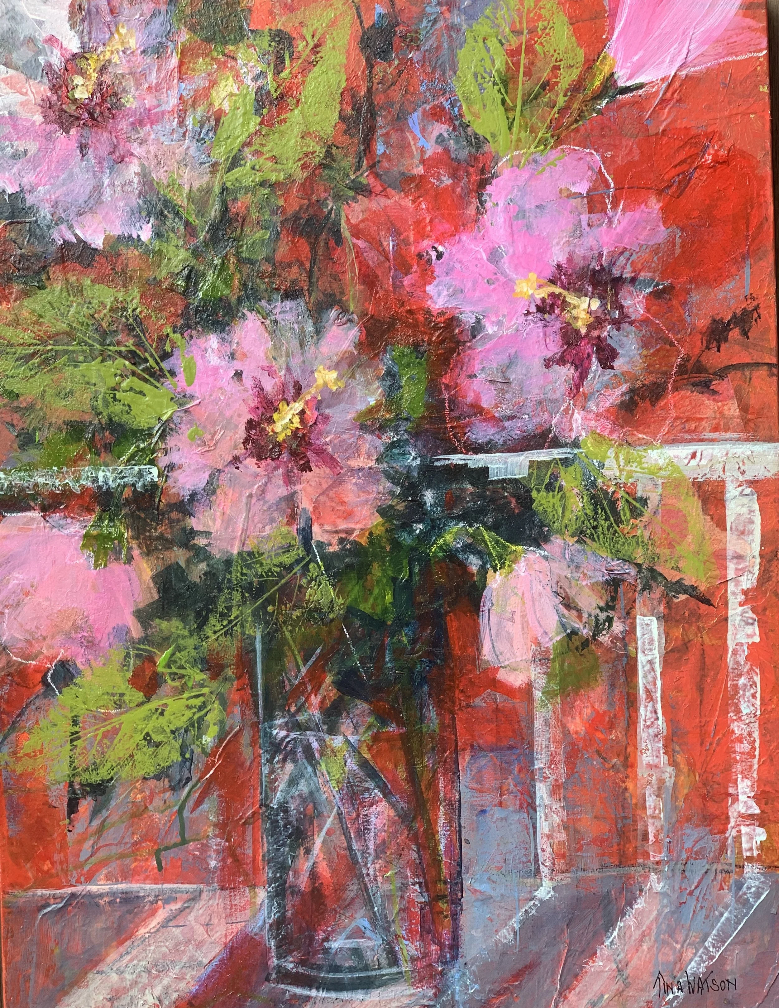 Pink Arrangement 18"x24" $500