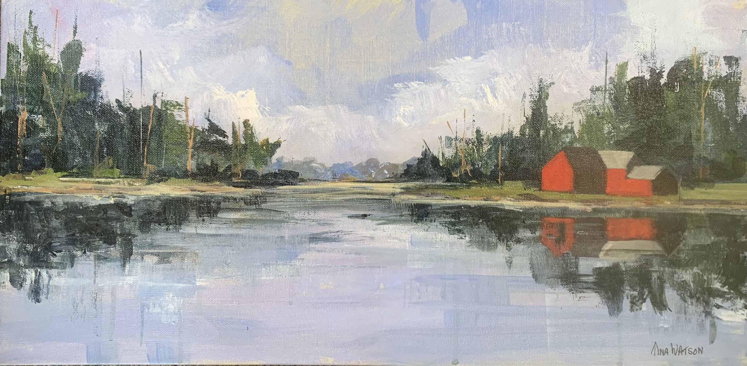 Red Barn 12"x24" $450