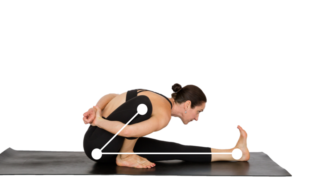 Marichyasana C posture from Ashtnaga Yoga showing alignment and anatomy.