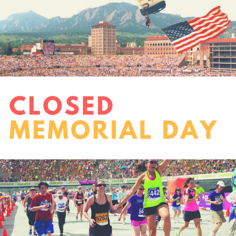 Closed for Memorial Day
