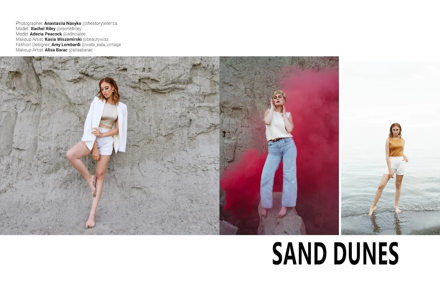 Models: Rachel Riley & Adecia Peacock/ 
Photographer: Anastasia Nasyko/ 
Makeup Artist: Kasia Wiszomirski (for Adecia)/ 
Fashion Designer: Amy Lombardi