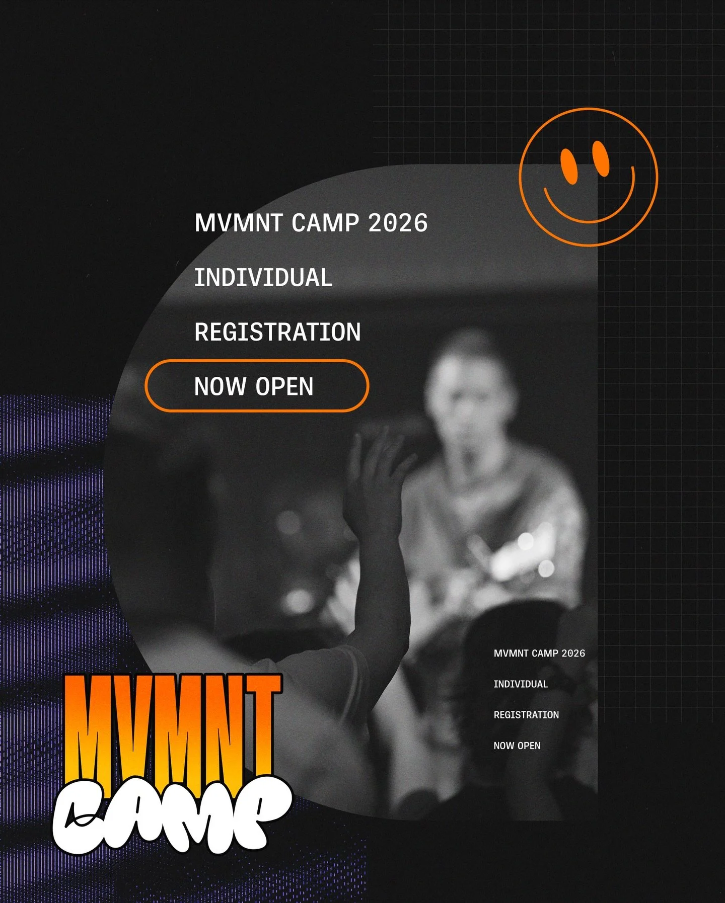 MVMNT Camp 2026
Individual Registration NOW OPEN!
Limited space available!

#TheMVMNTCamp #TheMVMNT #bestweekever