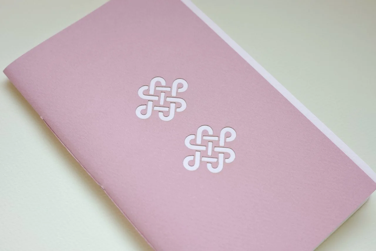 Lucky Knot Notebook - Pink