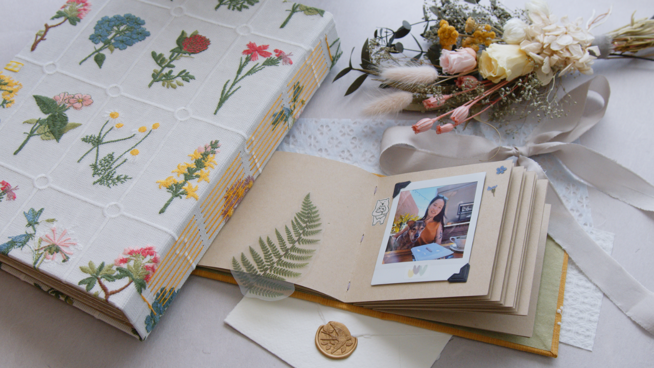 PDF Pattern: Long Stitch Scrapbook and Photo Album