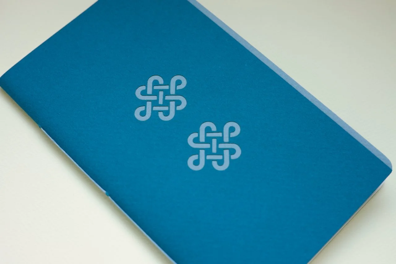 Lucky Knot Notebook - Blue