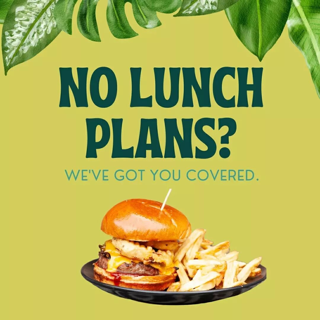Stuck on lunch? We're on it 😌

Stop by today for some of our favorite lunch picks:
👉&nbsp;Unagi Burger
👉&nbsp;Thai Tea Brined Chicken Sandwich
👉&nbsp;Spaghetti Squash Pad Thai

Mouth watering yet? See you soon 🙌