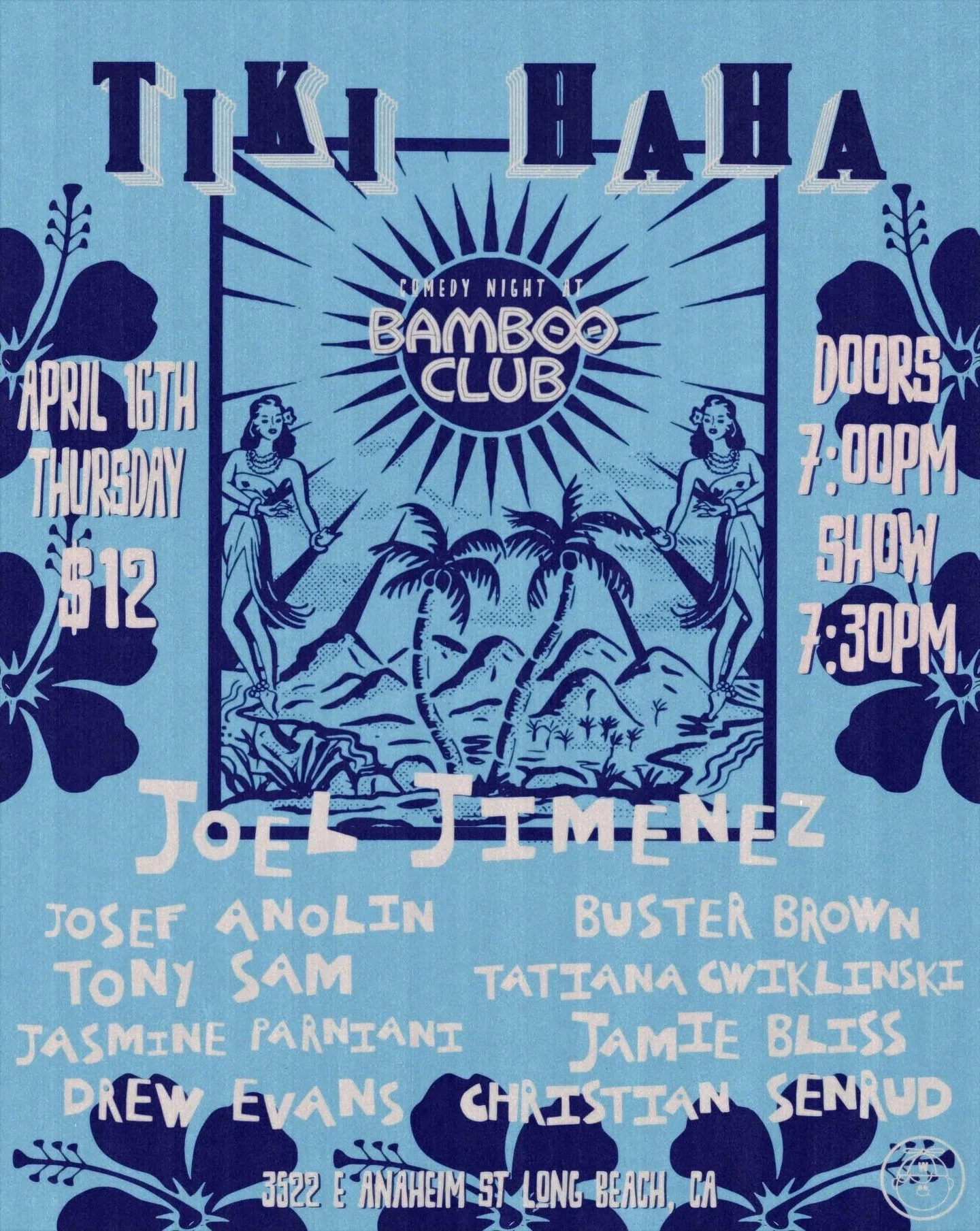 Tiki Ha Ha Monthly Comedy show 