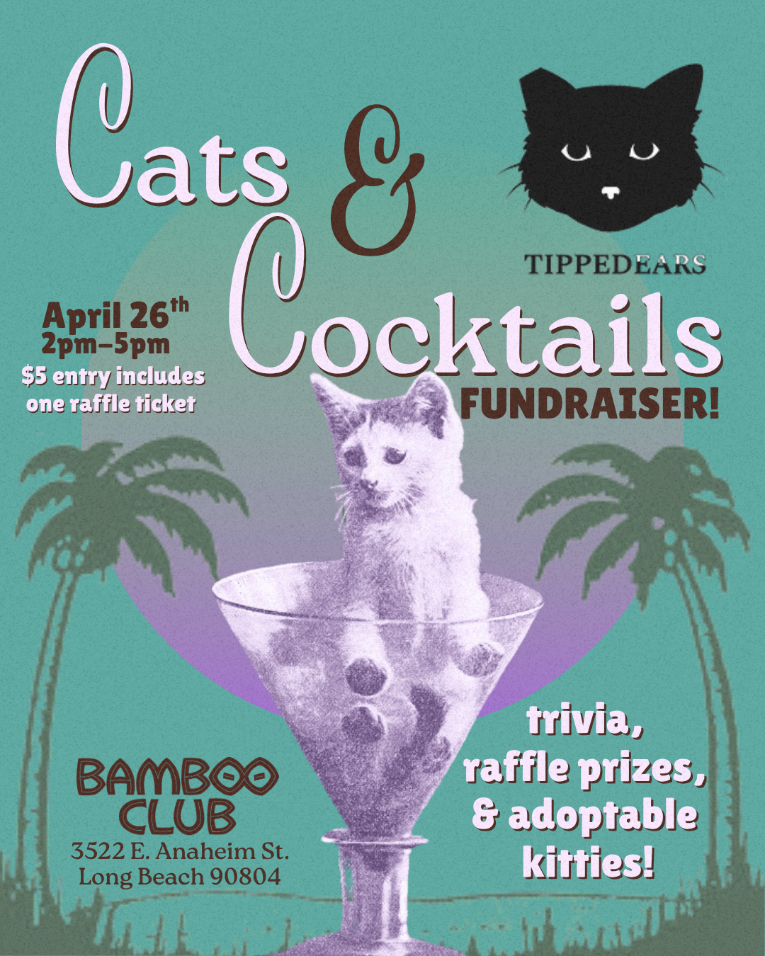 Cats & Cocktails Fundraiser for TippedEars