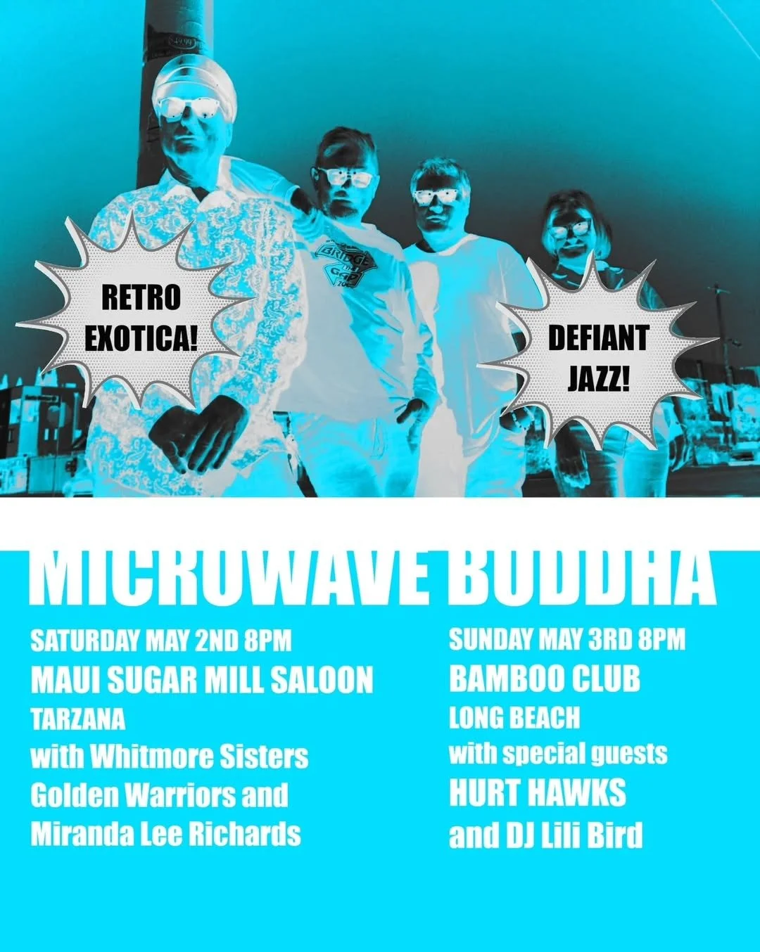 Microwave Budda, Hurt Hawks, & DJ Lili Bird 