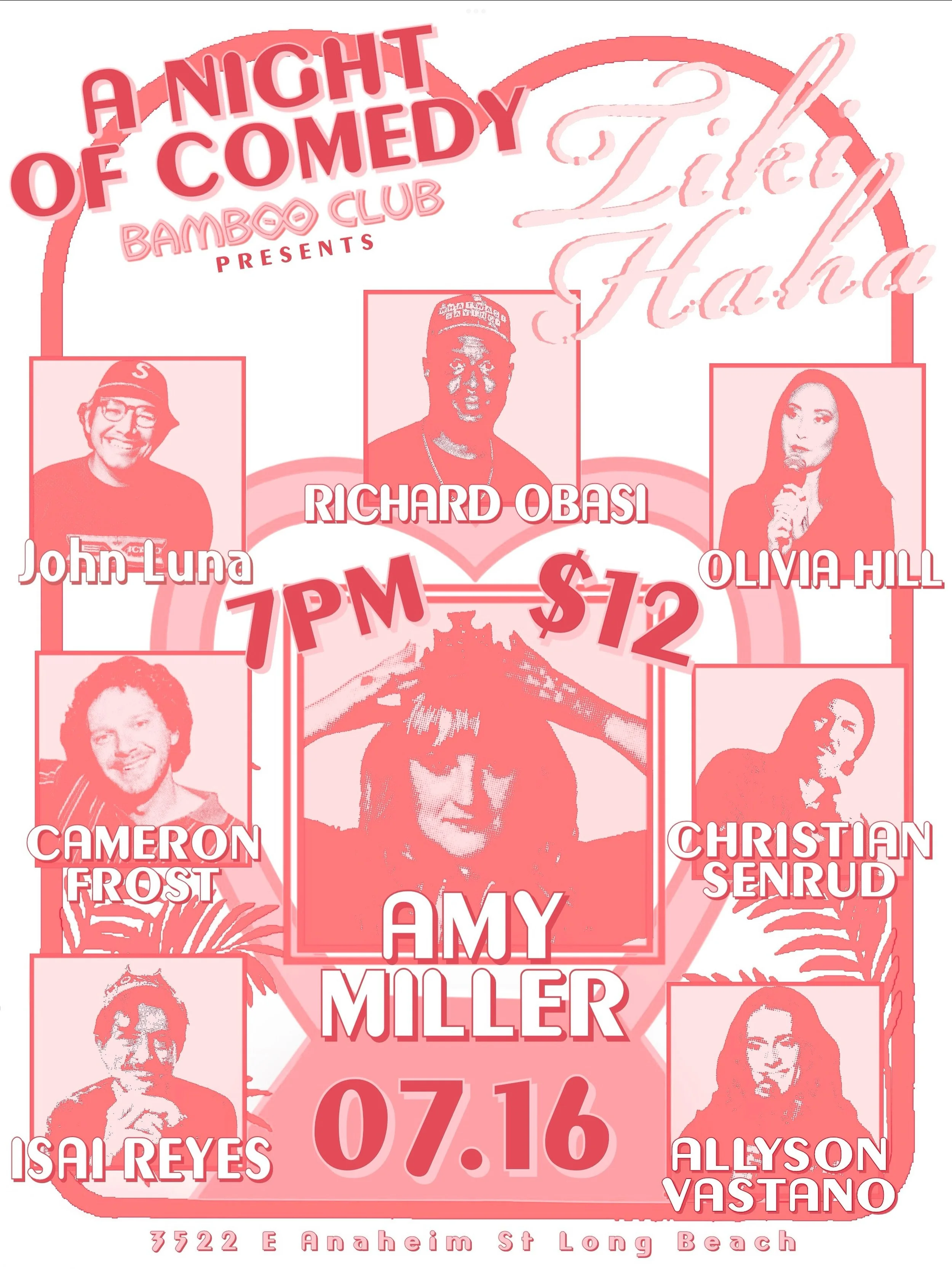Tiki Ha Ha Monthly Comedy show 