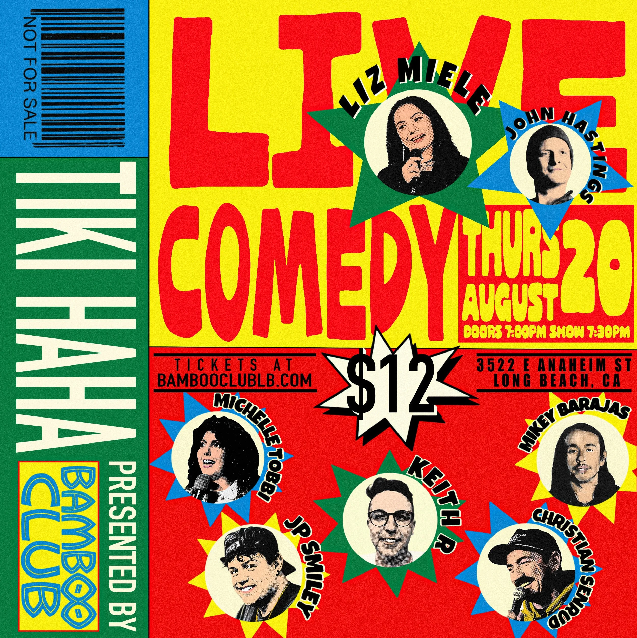 Tiki Ha Ha Monthly Comedy show 