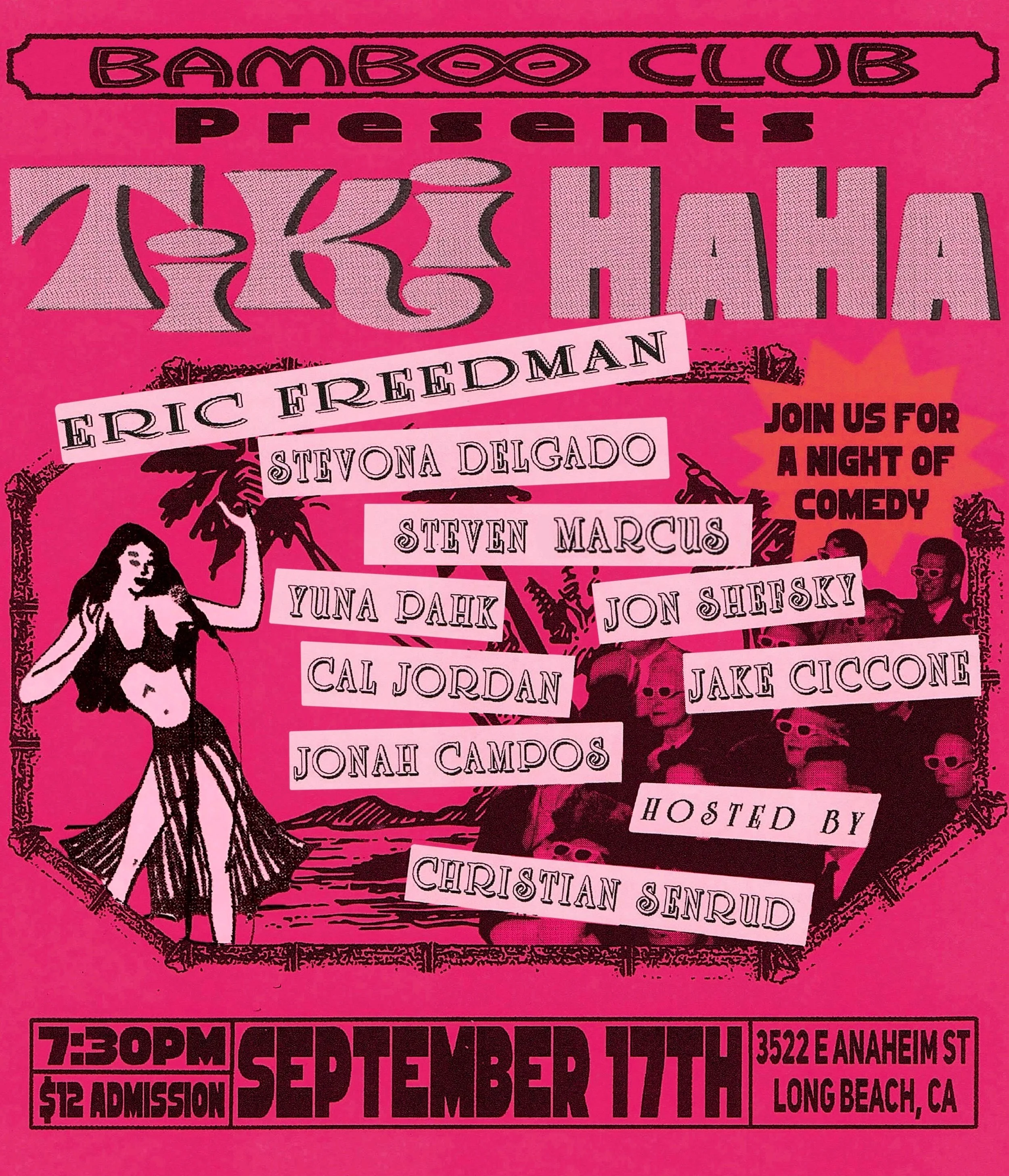 Tiki Ha Ha Monthly Comedy show 