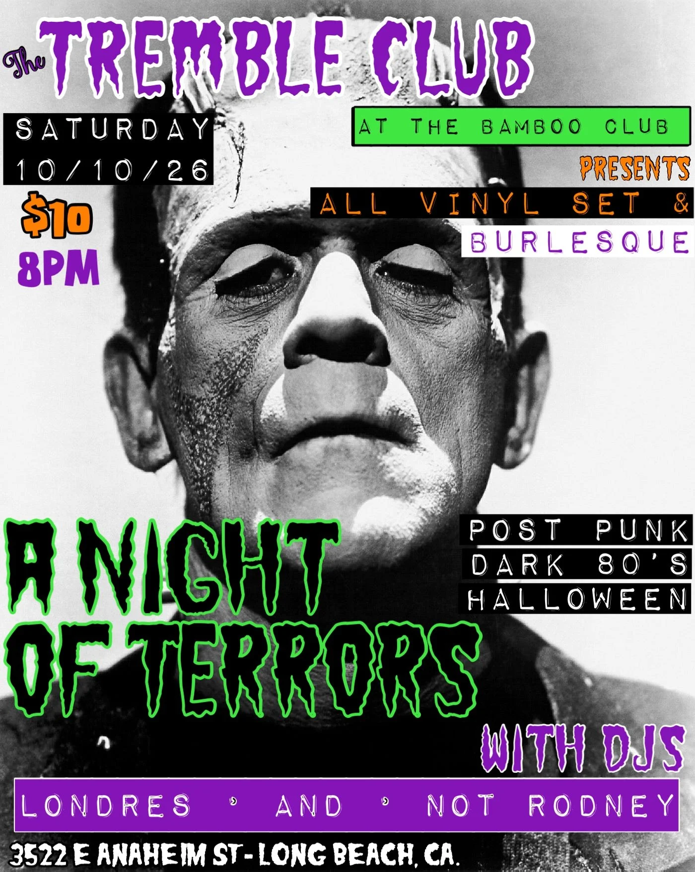 A Night of Terrors with DJs Londres & Not Rodney