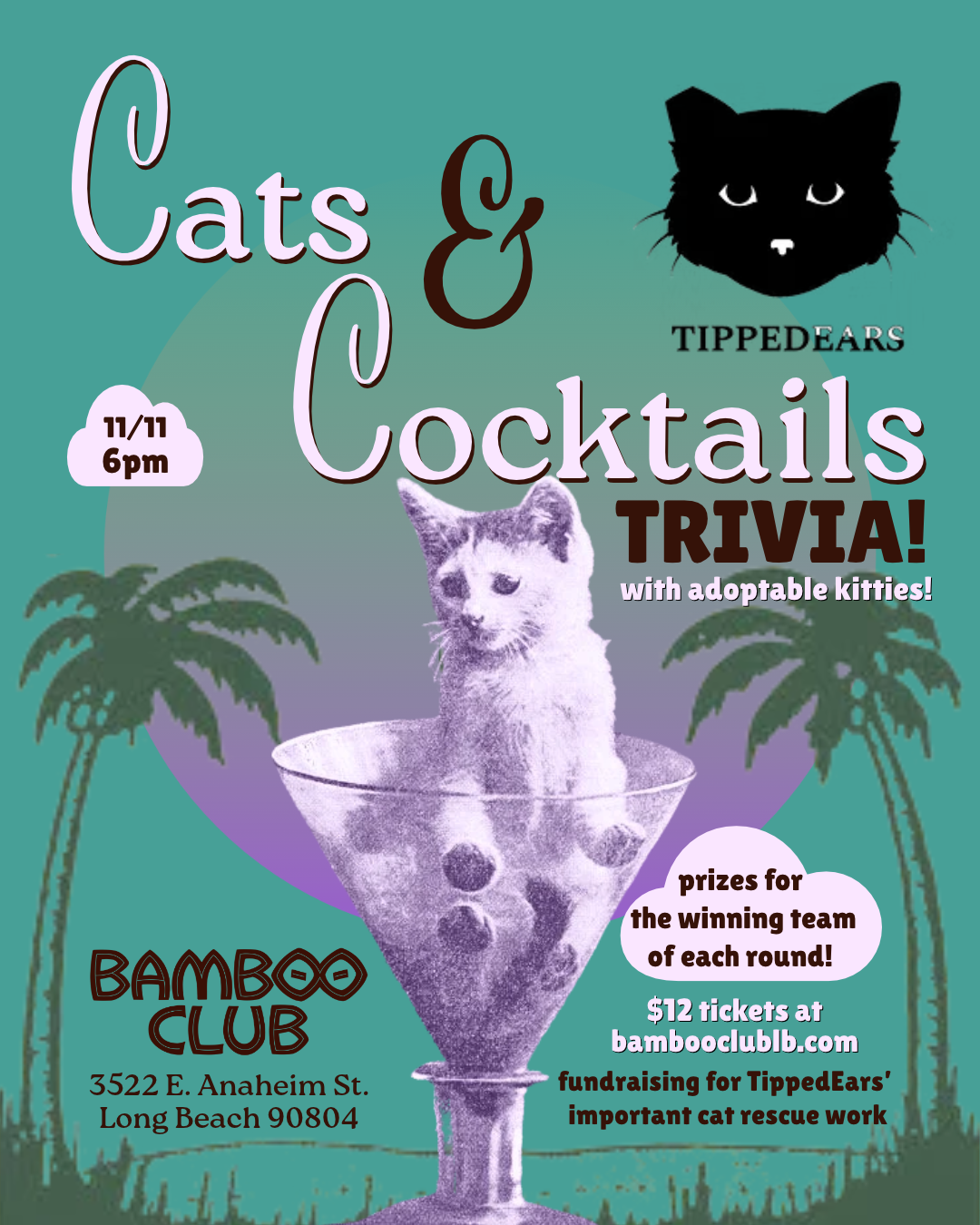 Cats &amp; Cocktails Trivia Fundraiser