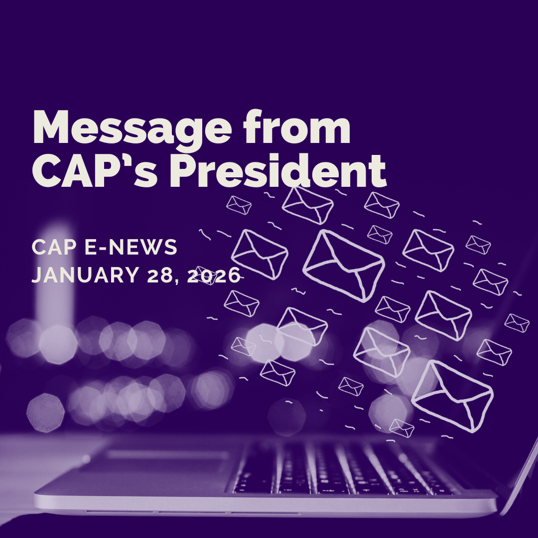 Message from CAP’s President