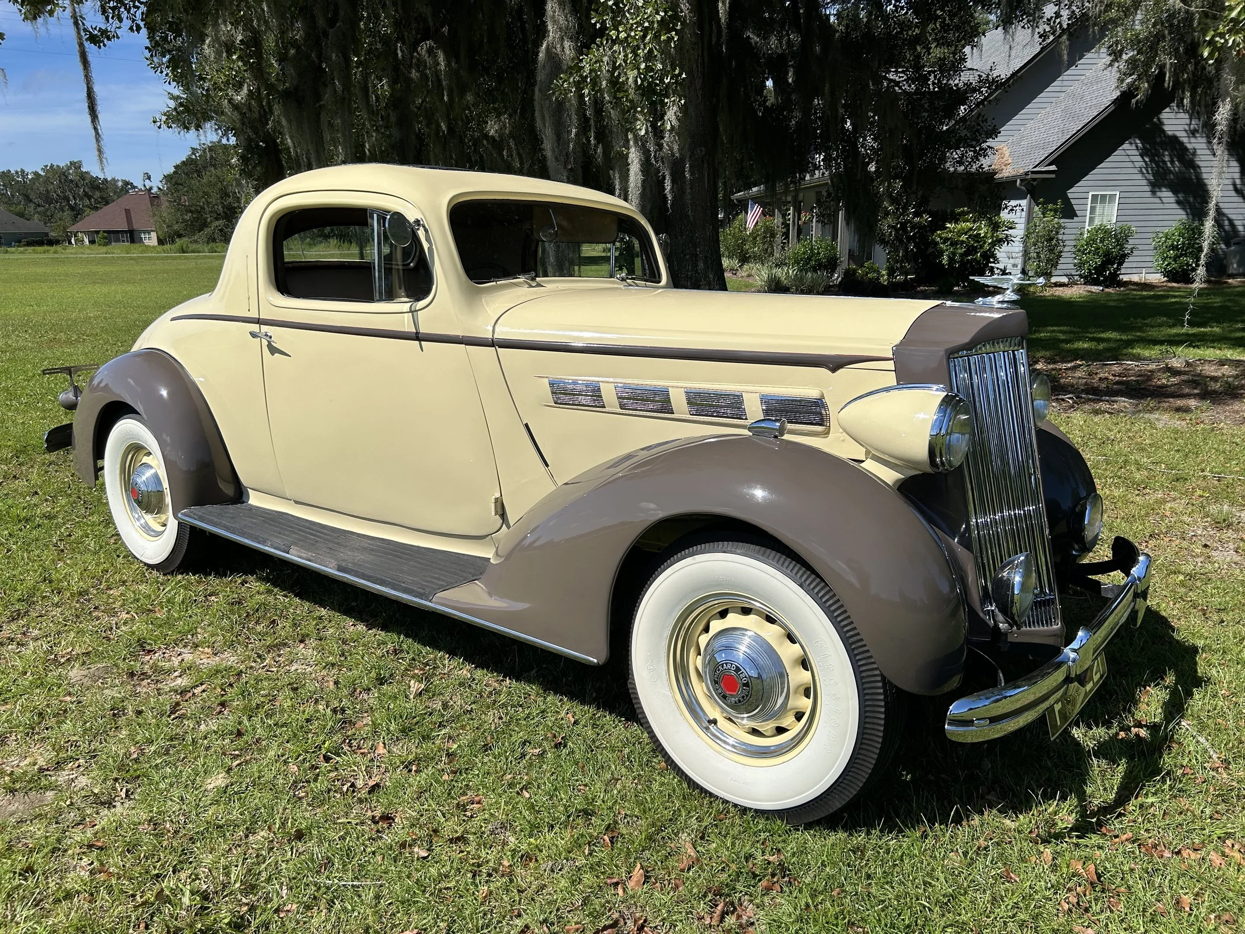 Mr. Todd said "I just learned of the British Invasion Exhibit and thought I’d submit photos of both of my RHD 1937s. Lily is a 120 Sport Coupe and Ruby a 115 Convertible Coupe. They both reside in Lake Park, GA. Can’t wait to visit the museum next ti