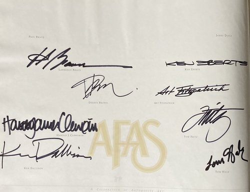 AFAS: A Celebration of Automotive Art, signed edition