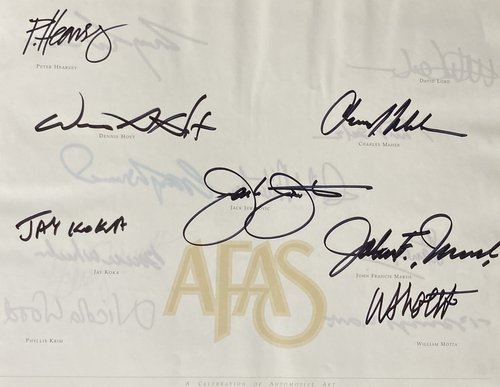 AFAS: A Celebration of Automotive Art, signed edition