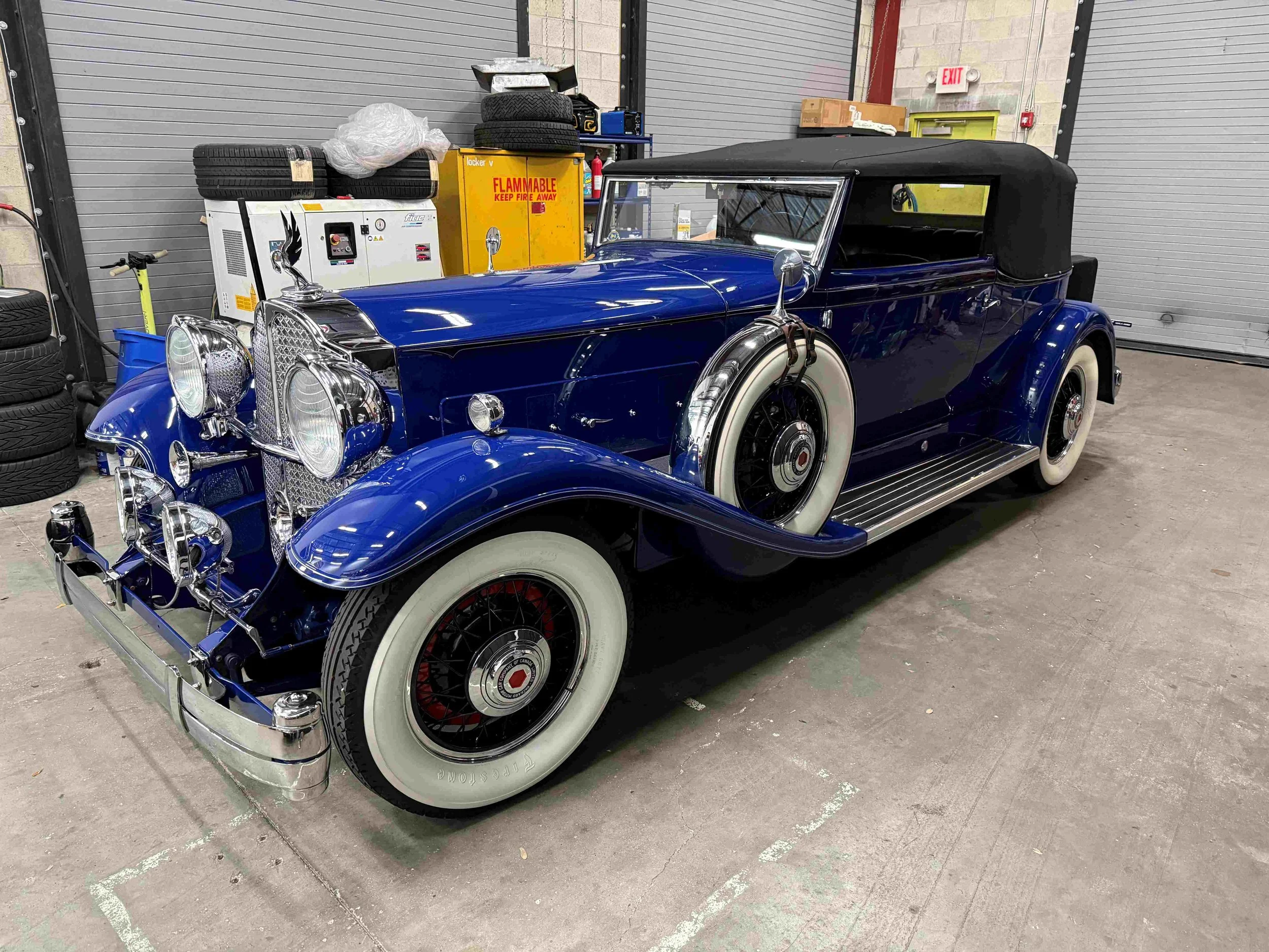 Mr. Douglas recently purchased this 1932 Victoria Convertible (903). It was a Canadian manufactured vehicle (Windsor, Ontario), and delivered to its first owner in Victoria, B.C.