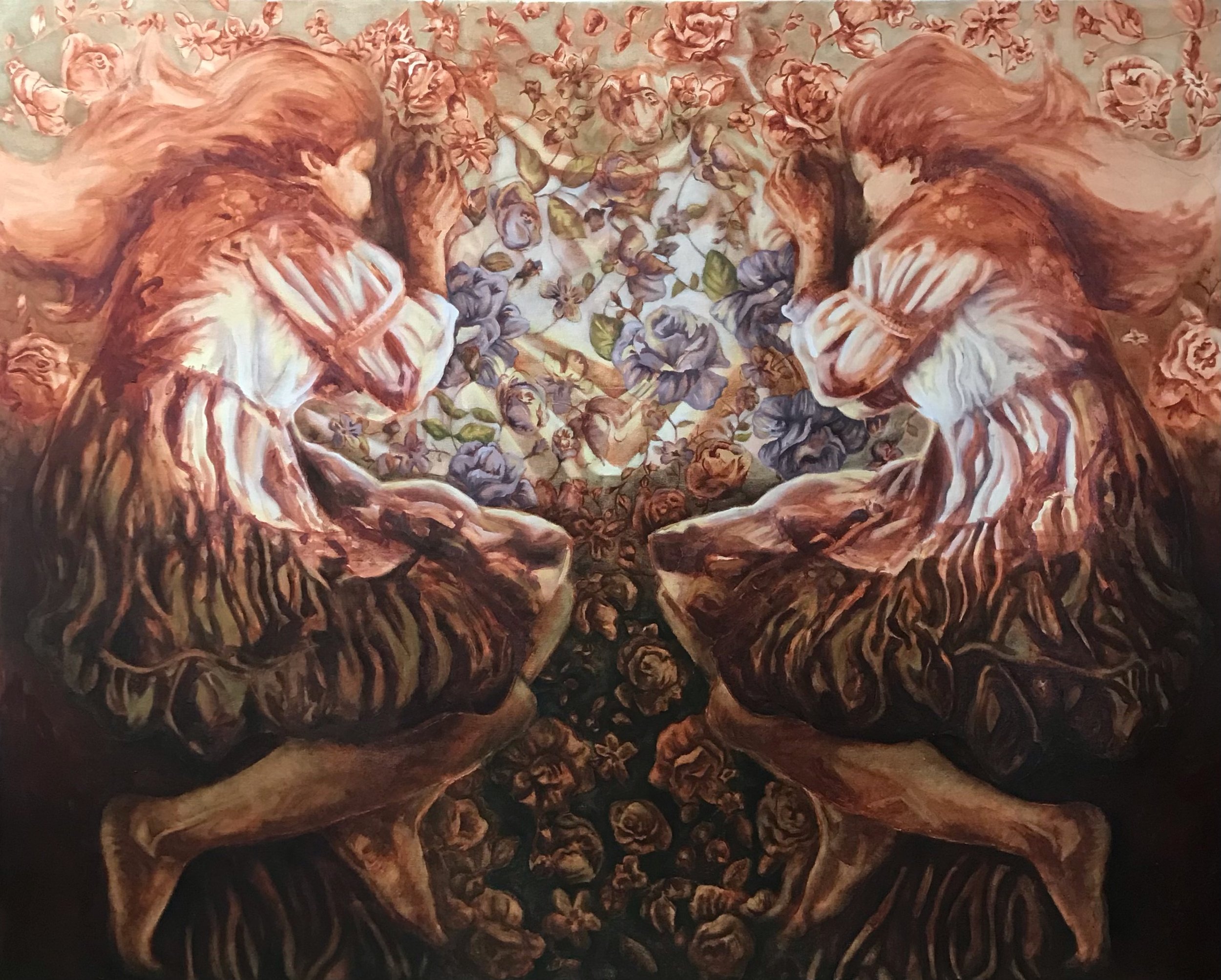 Reflection _ Oil on canvas_ 36”x48”_2022