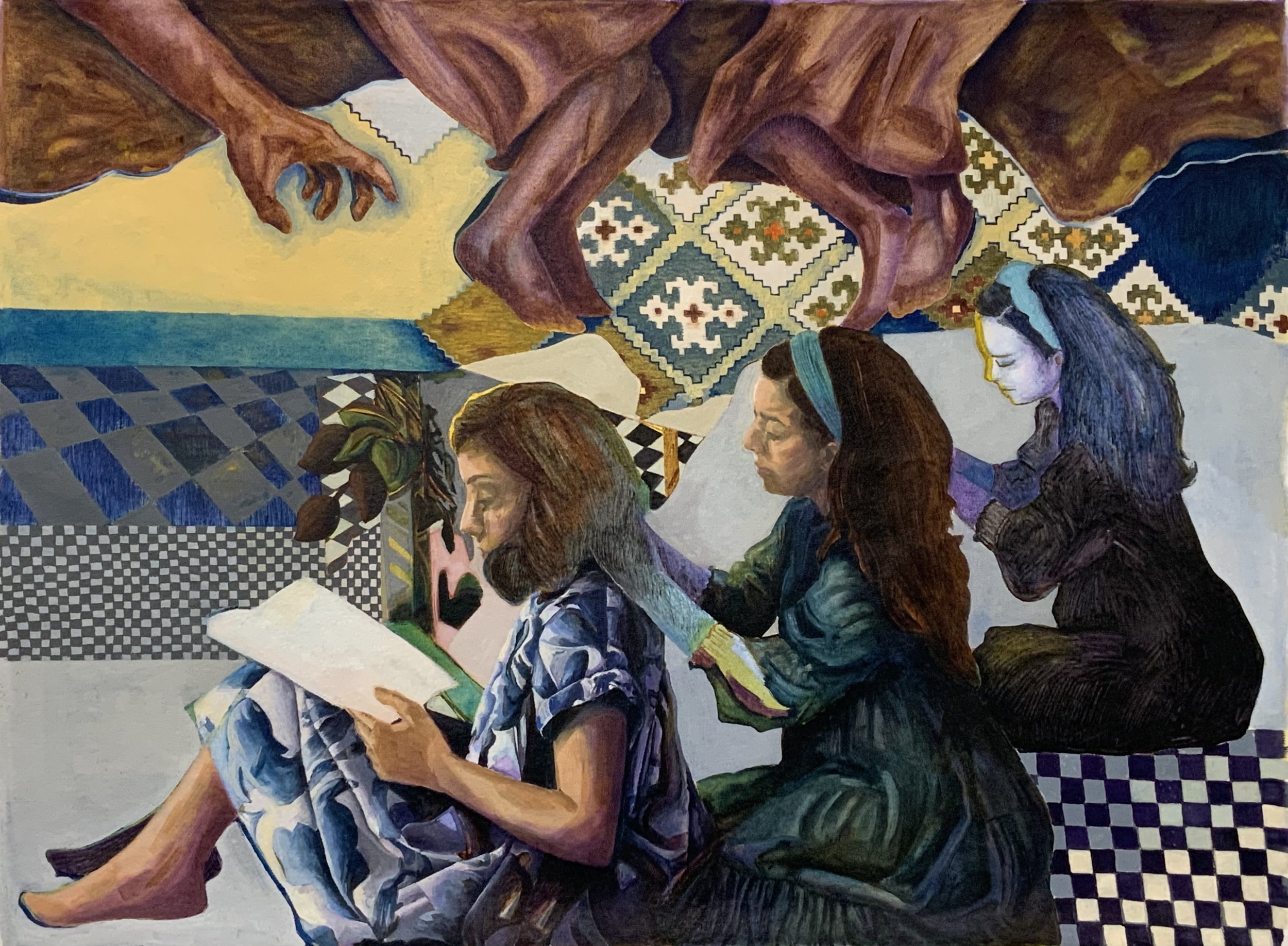 Last whistle _ Oil on canvas_ 36”x48”_ 2023
