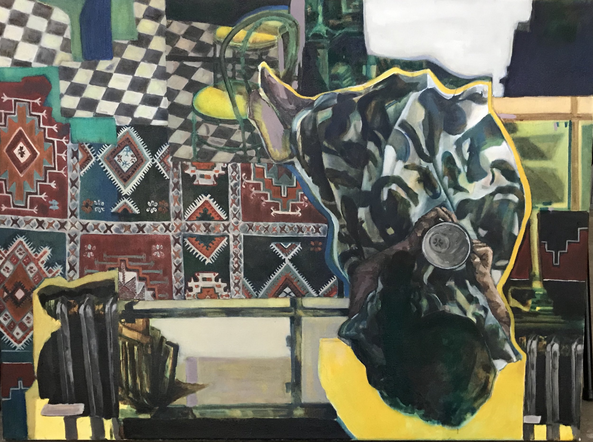 Dream_ Oil and acrylic on canvas_ 36”x48”_ 2022