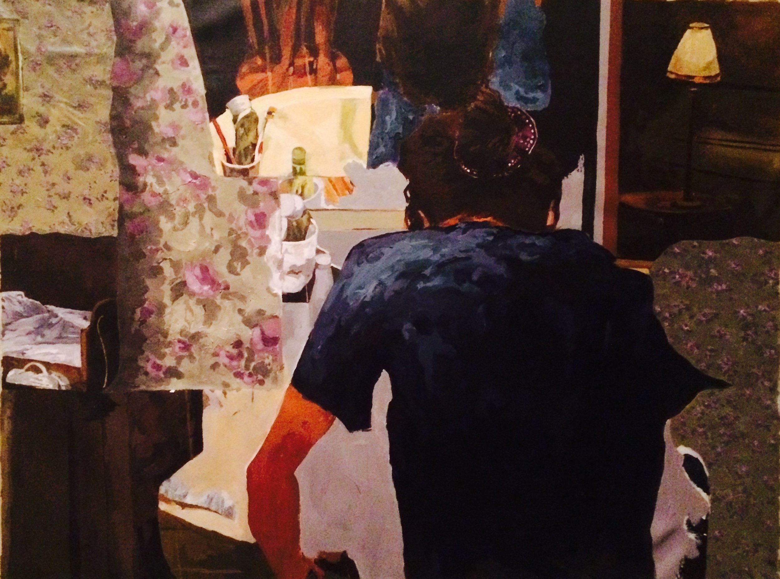 From routine life series_ Acrylic on canvas_ 36”x48”_ 2016