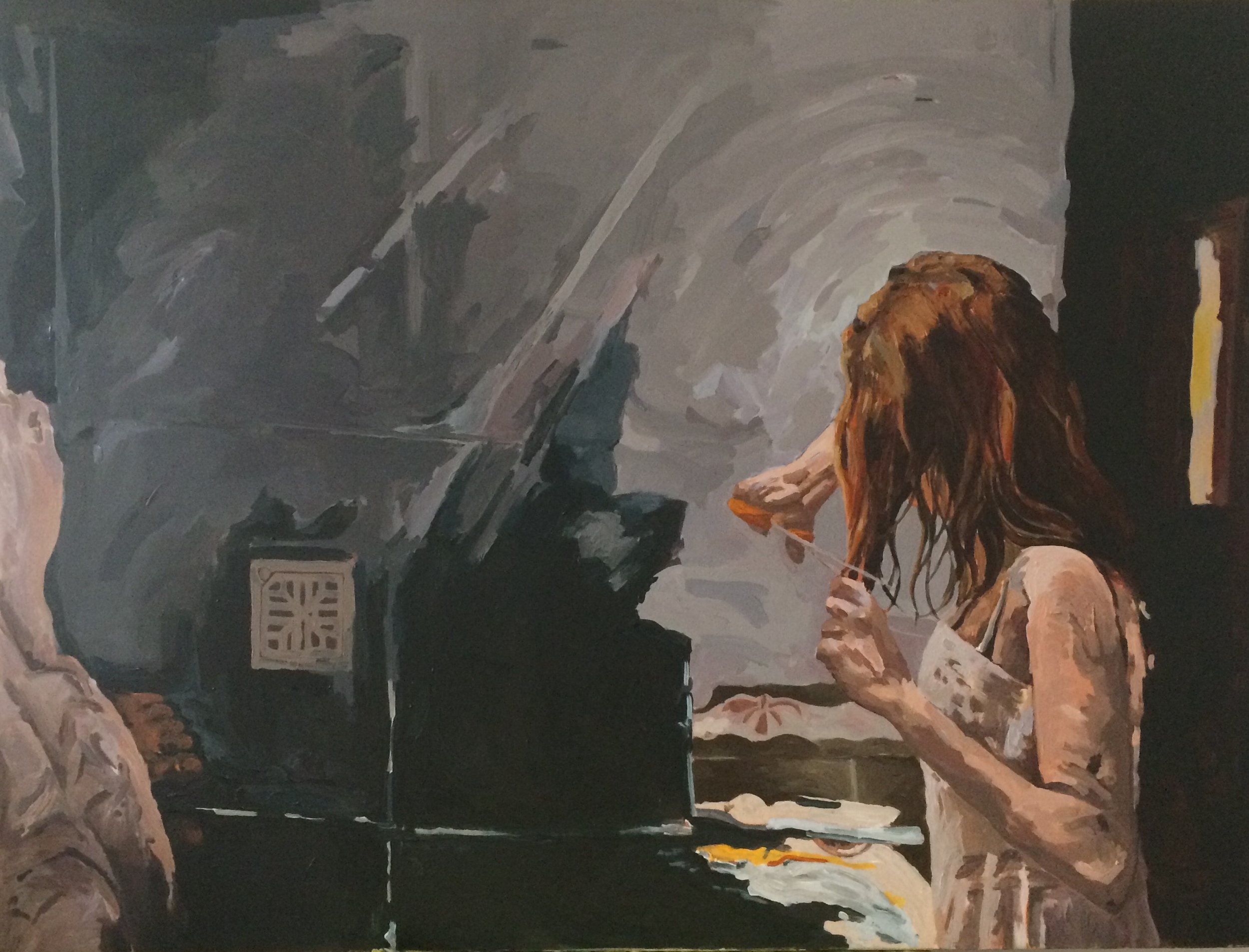 Space_ Acrylic on Canvas_ 36”x48”_ 2017