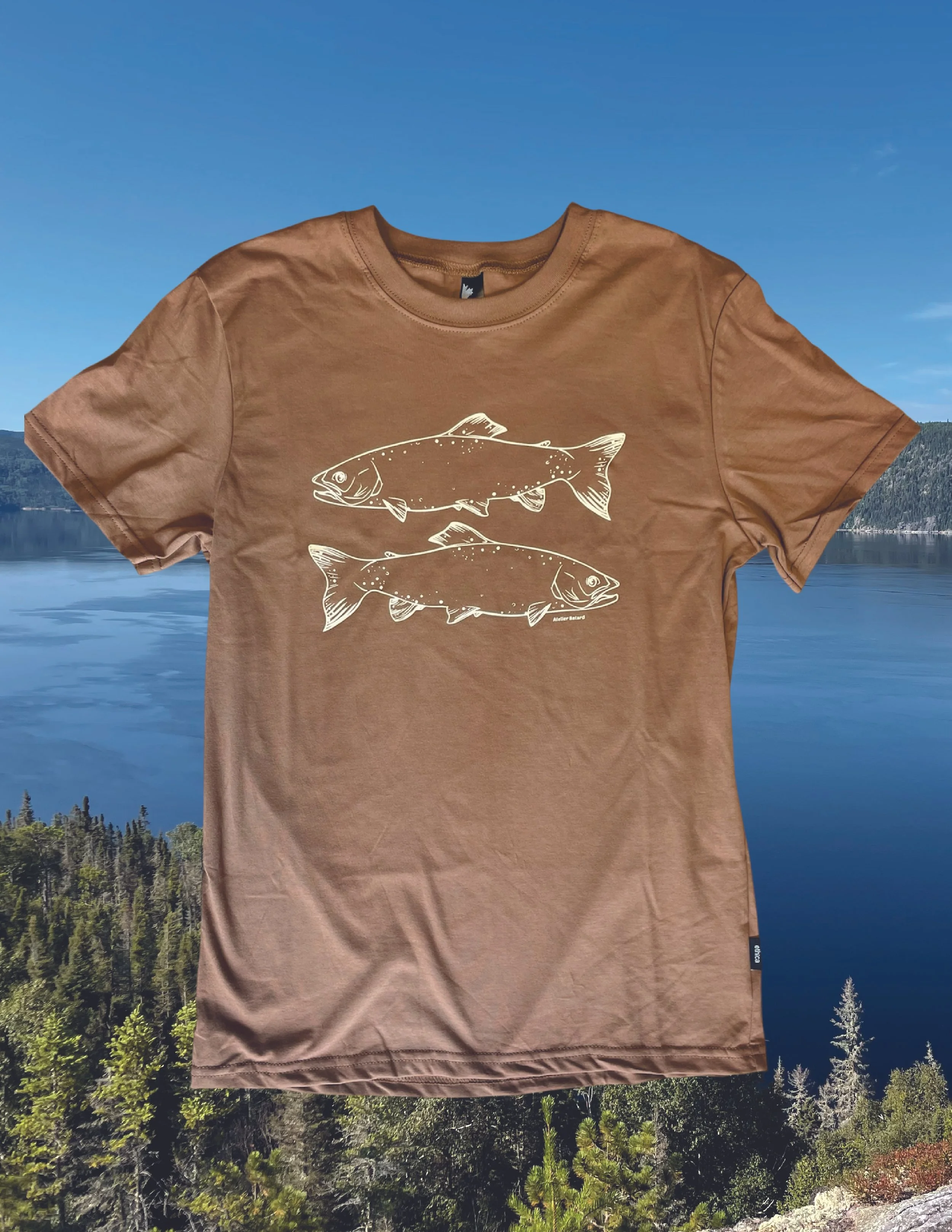 T-shirt brun truites.jpg