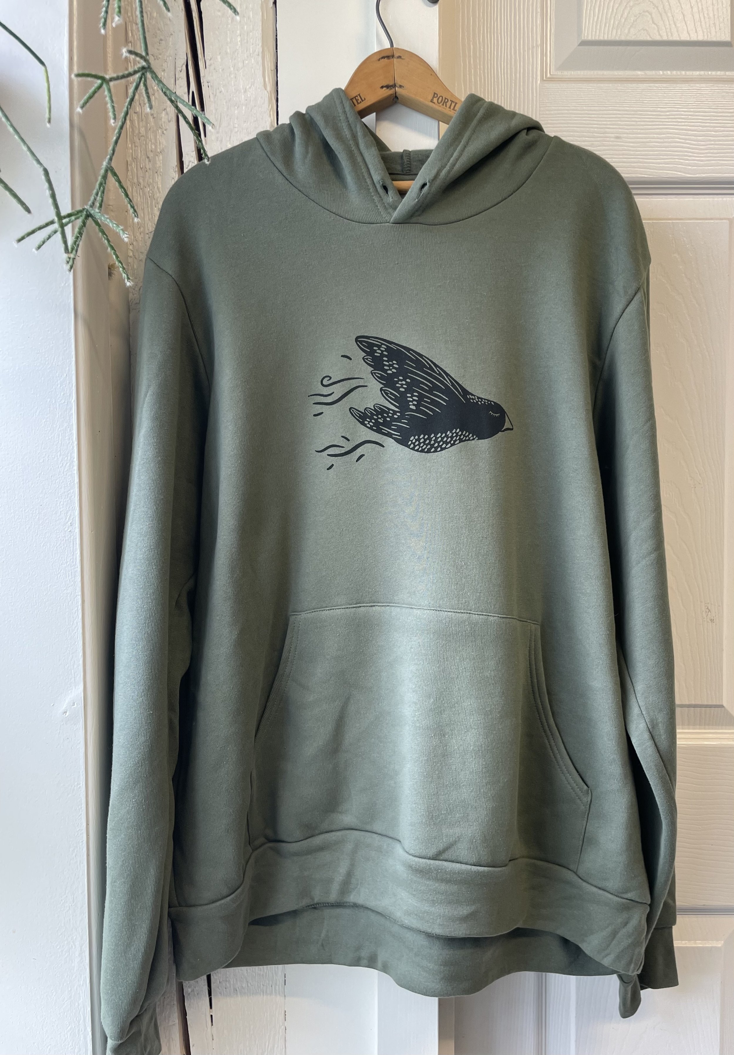 Hoodie vert armé - XL