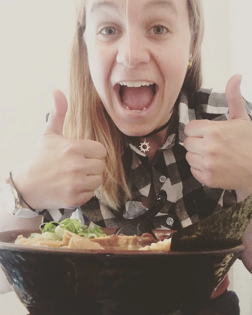 Eating Ramen on my Birthday in Aussie by my self